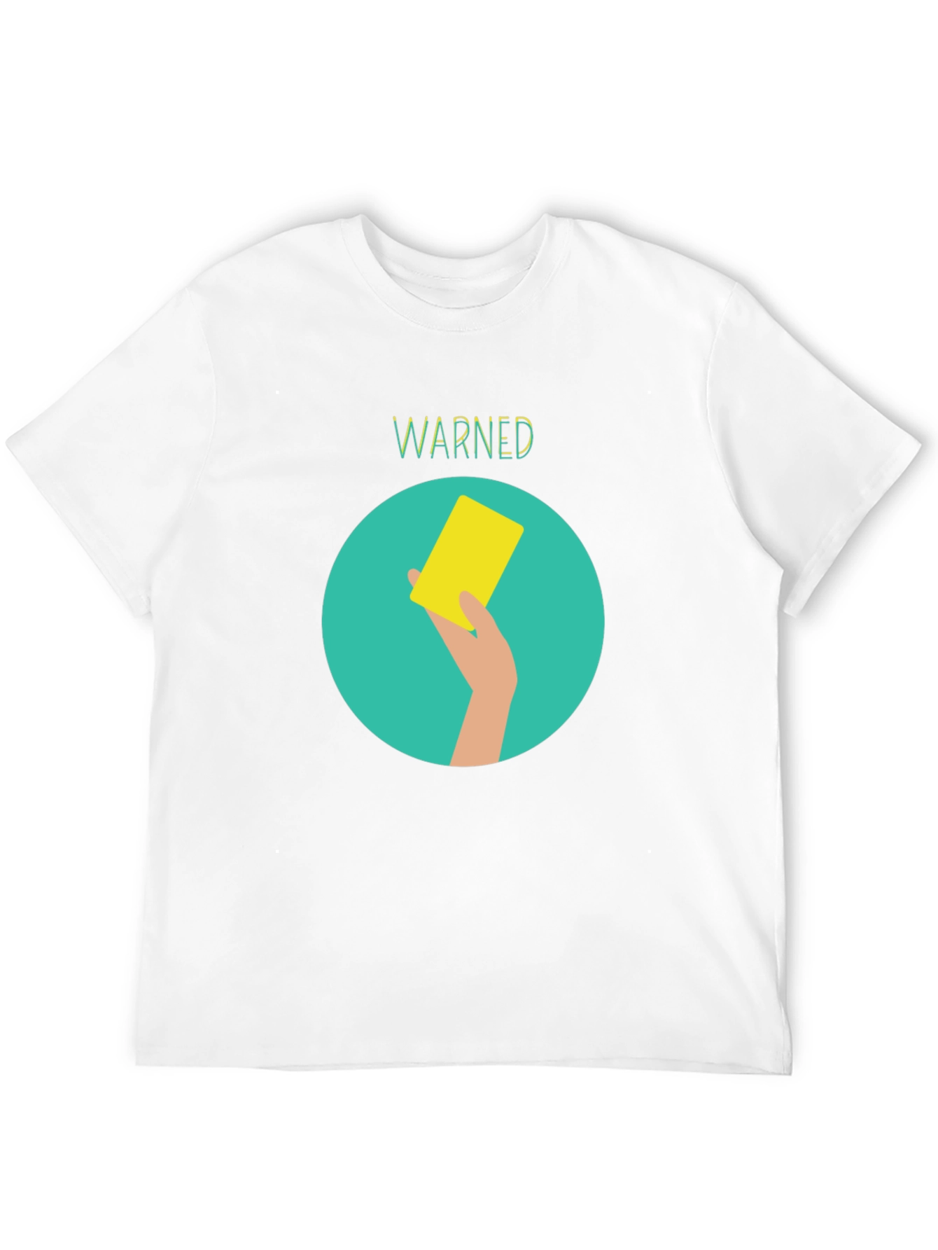 Warned Yellow Card Graphic Tee