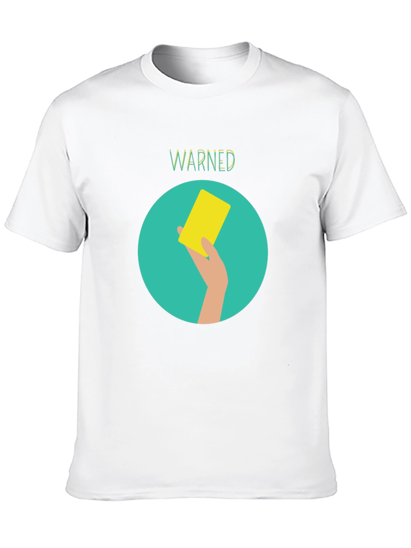 Warned Yellow Card Graphic Tee
