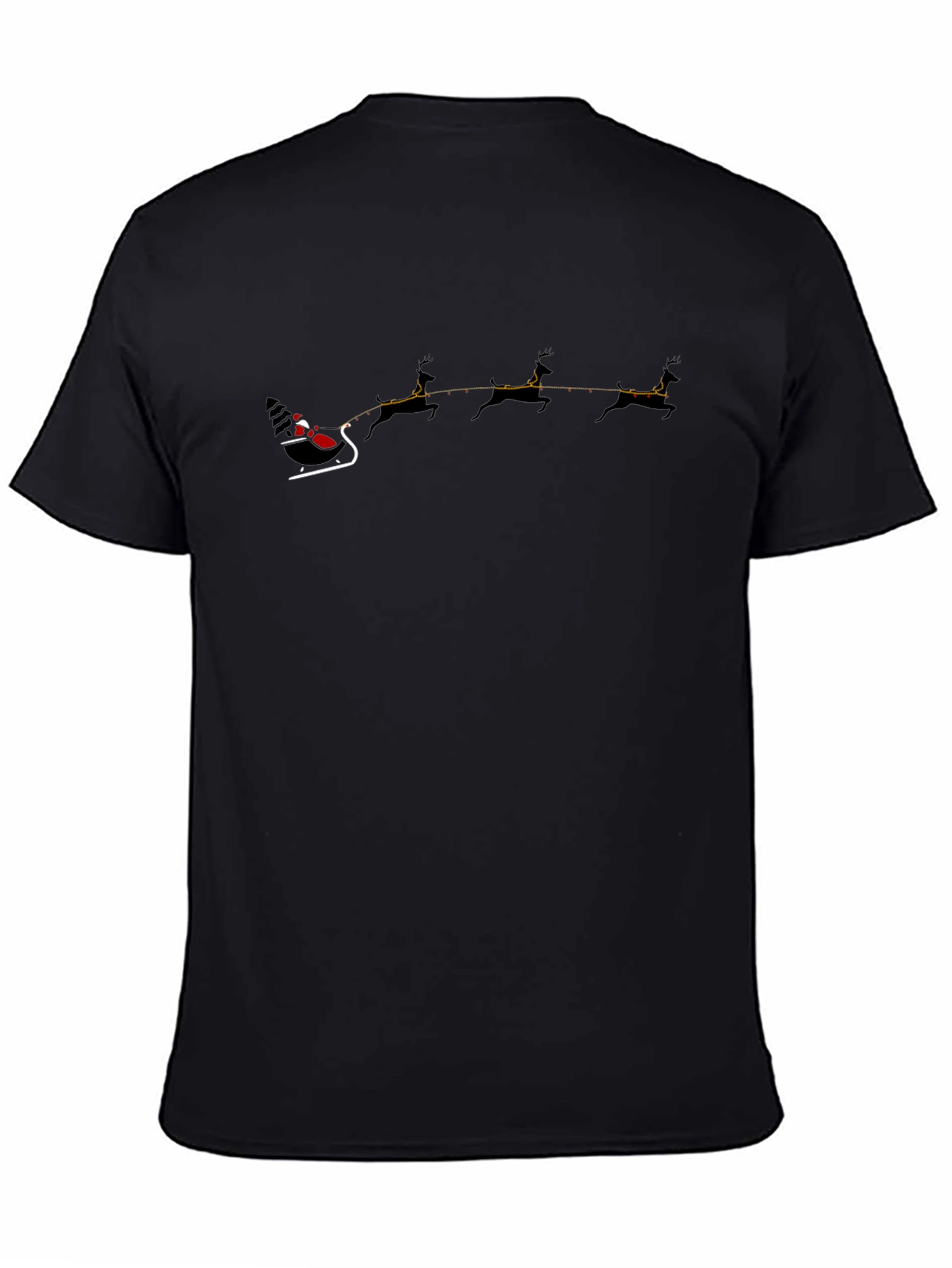 Santas Sleigh Graphic Tee - Holiday Cheer