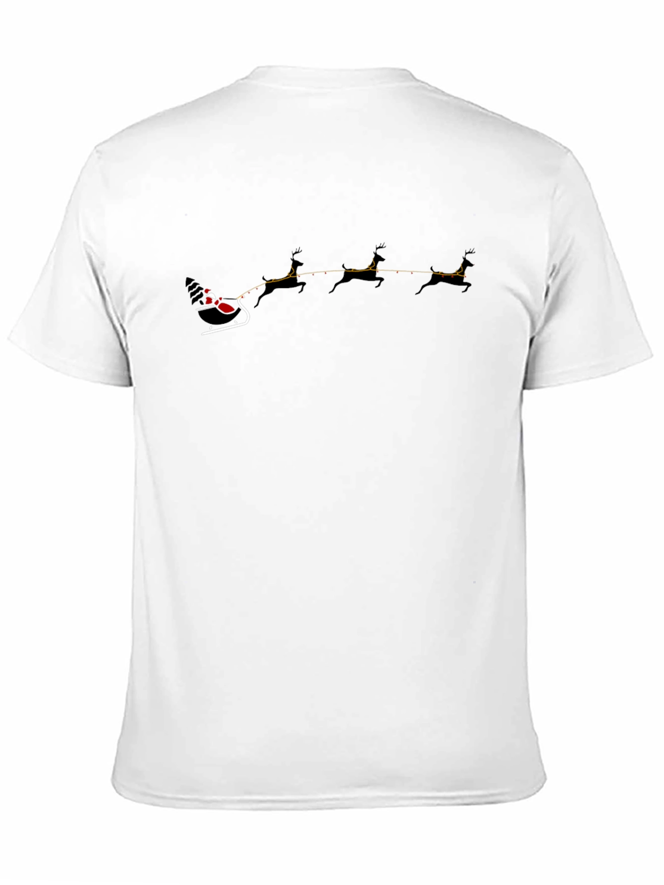 Santas Sleigh Graphic Tee - Holiday Cheer