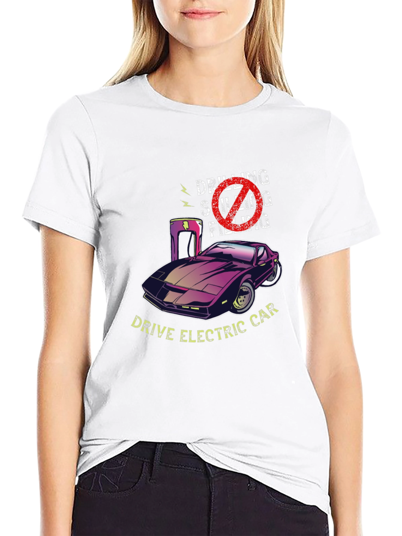 Drive Electric Car Graphic T-Shirt