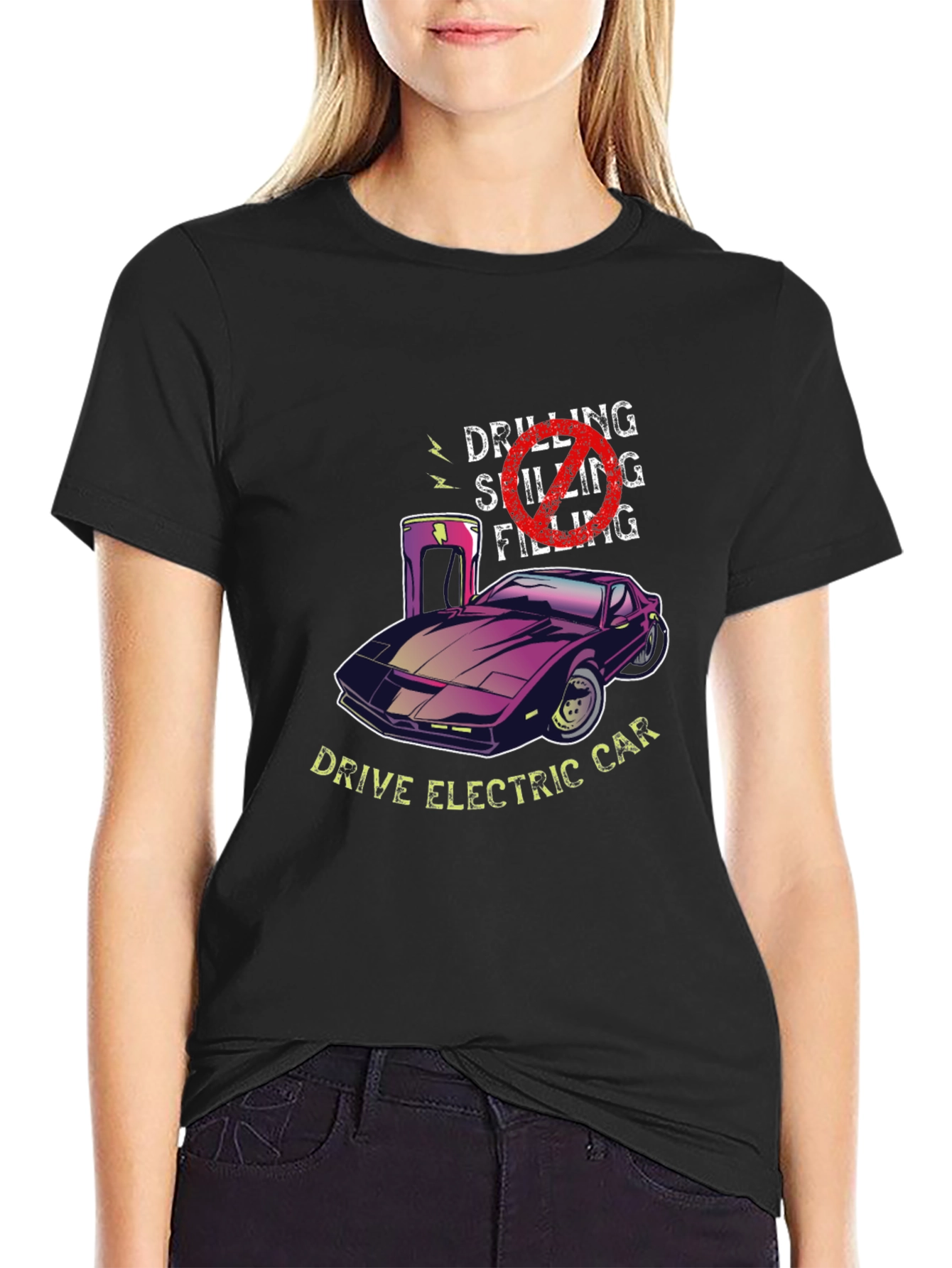 Drive Electric Car Graphic T-Shirt