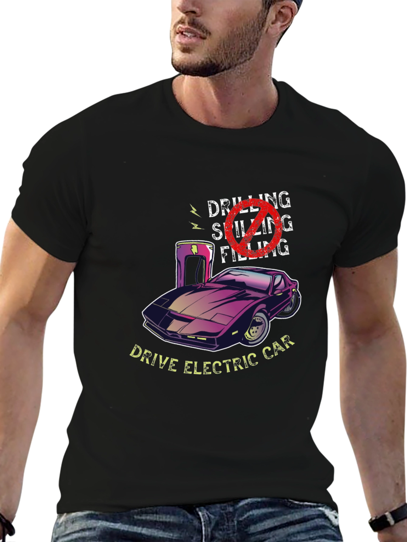 Drive Electric Car Graphic T-Shirt