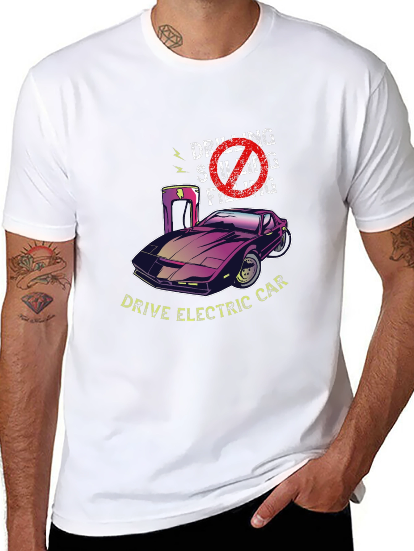 Drive Electric Car Graphic T-Shirt