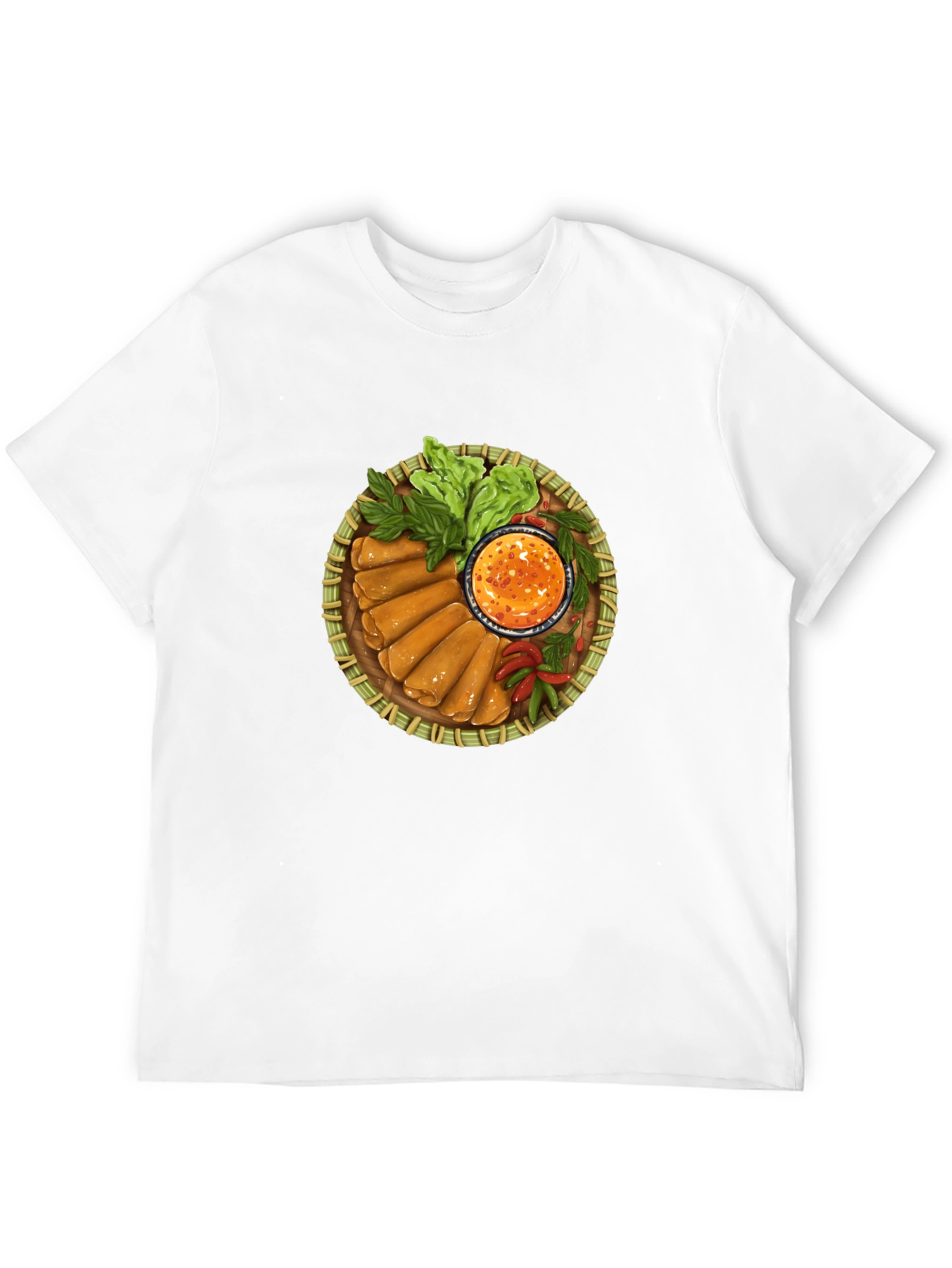 Spring Rolls T-Shirt - Unique Foodie Tee