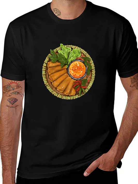 Spring Rolls T-Shirt - Unique Foodie Tee