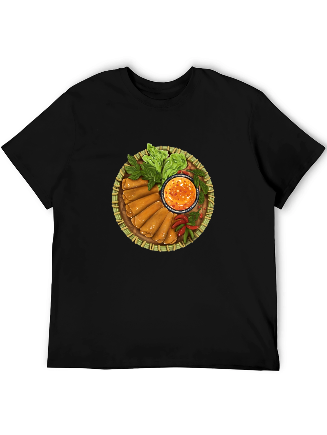 Spring Rolls T-Shirt - Unique Foodie Tee