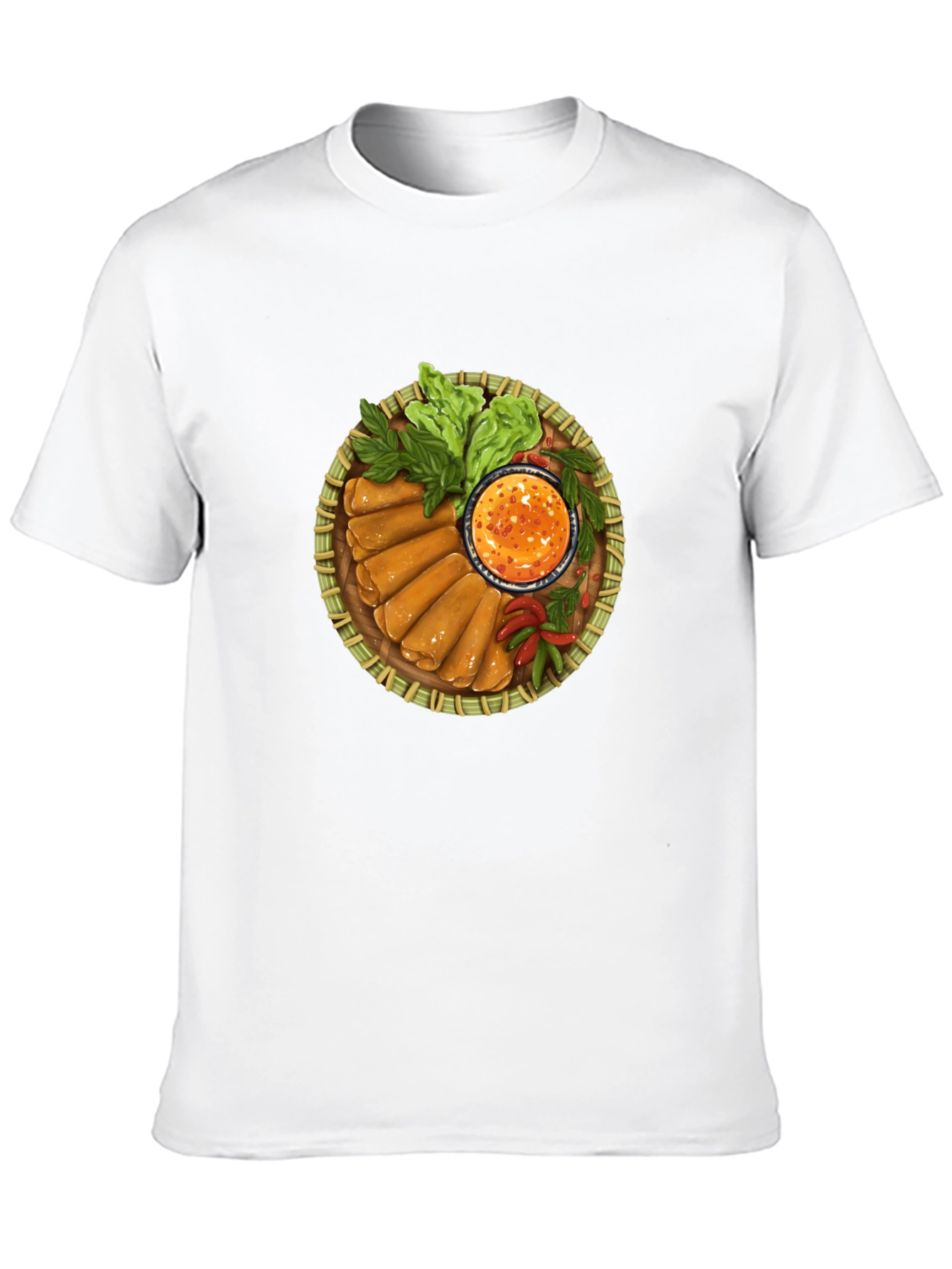 Spring Rolls T-Shirt - Unique Foodie Tee