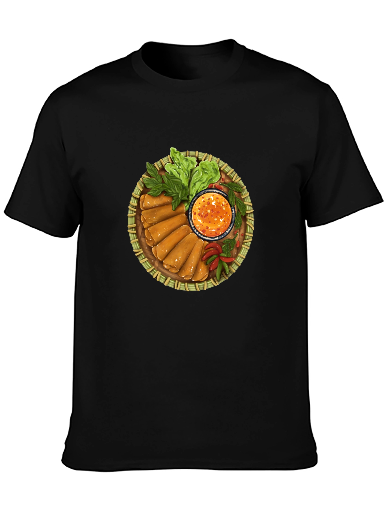 Spring Rolls T-Shirt - Unique Foodie Tee