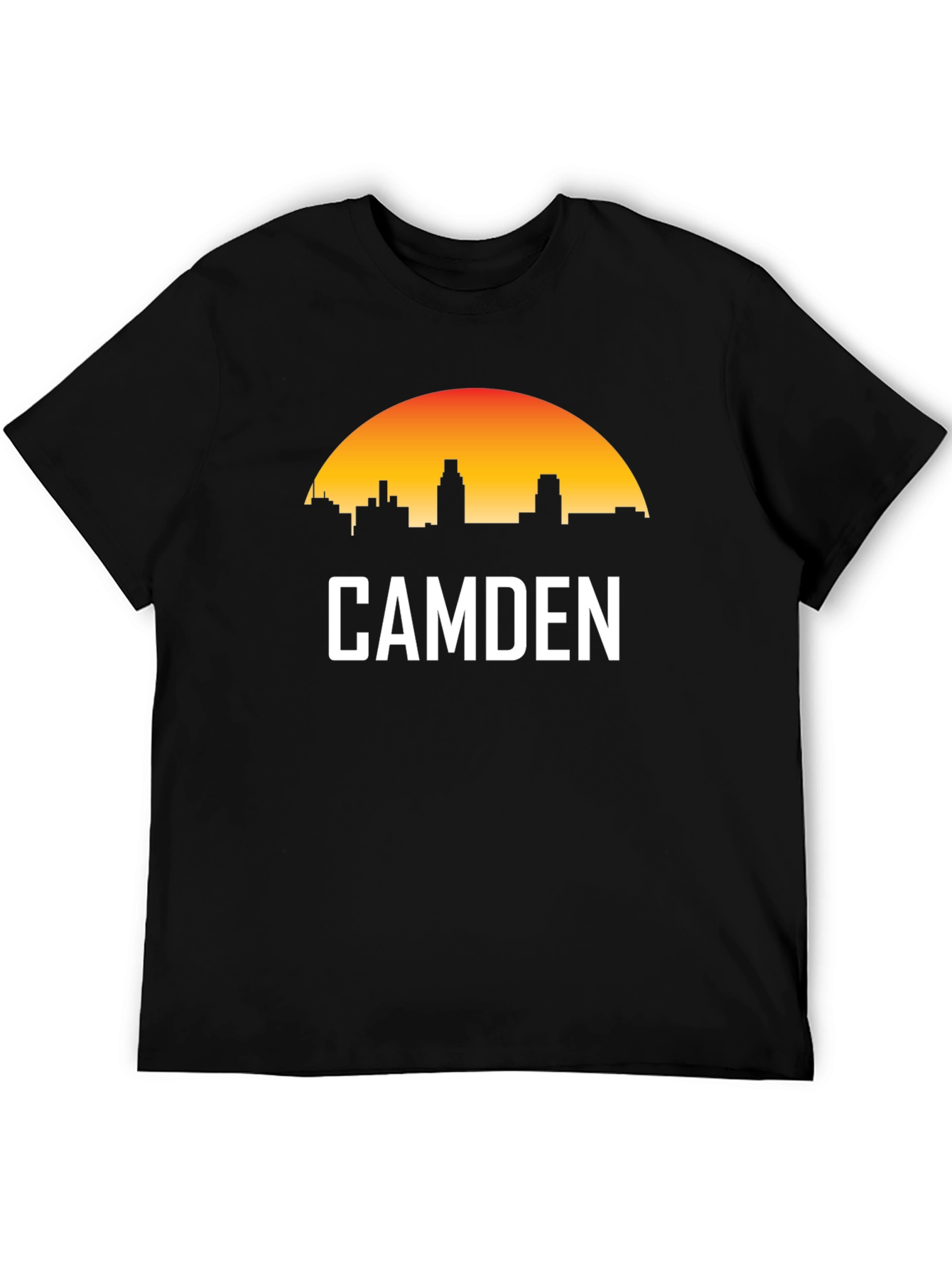Camden City Skyline Black T-Shirt