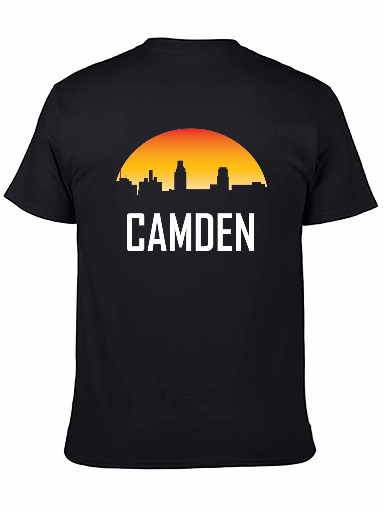 Camden City Skyline Black T-Shirt