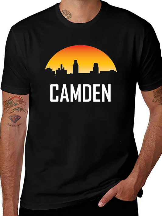 Camden City Skyline Black T-Shirt