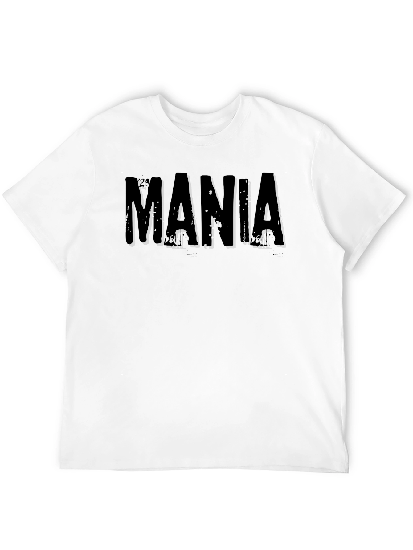 Mania Graphic Tee - Distressed Style