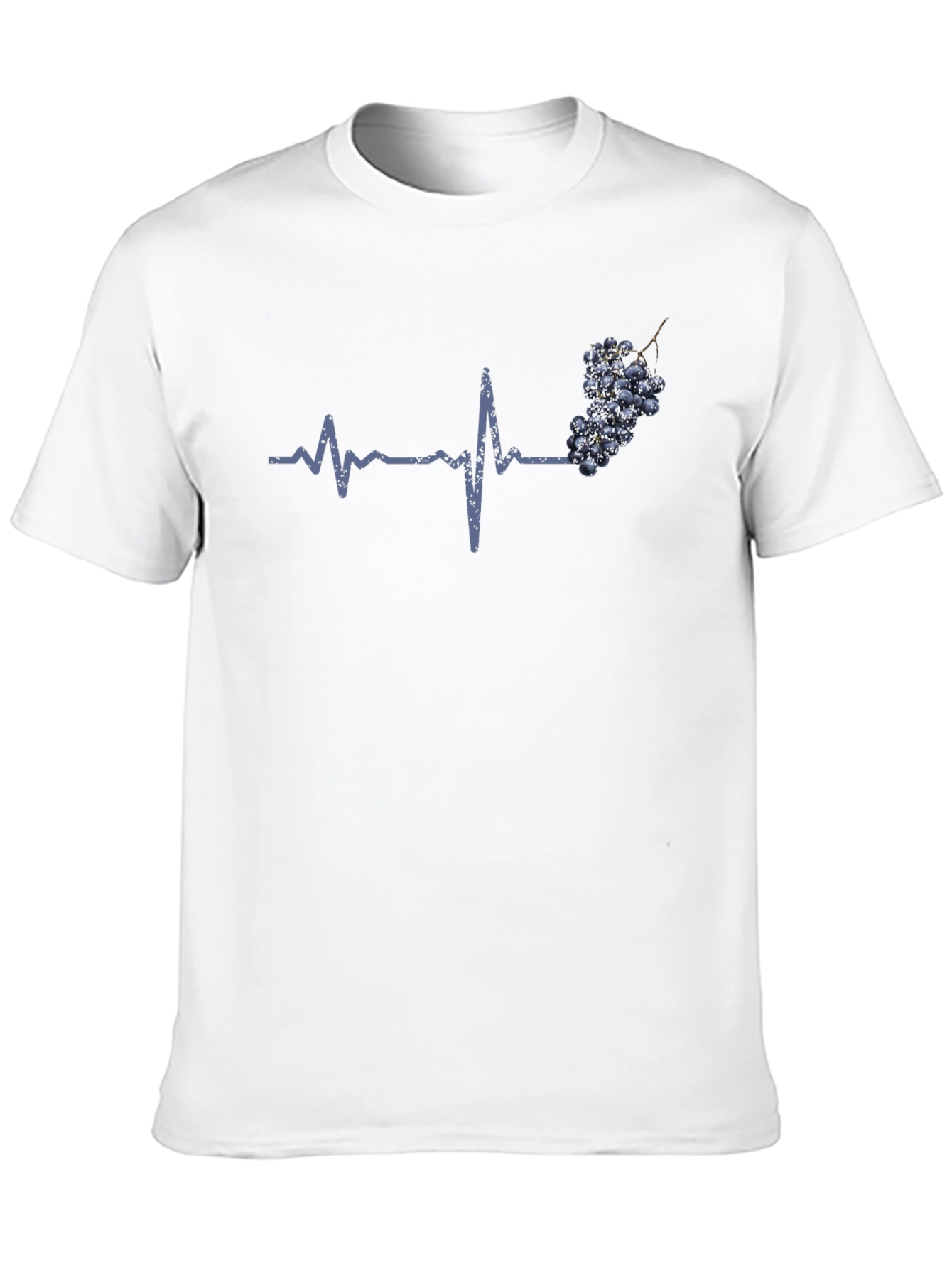 Grape Heartbeat T-Shirt - Wine Lover Tee