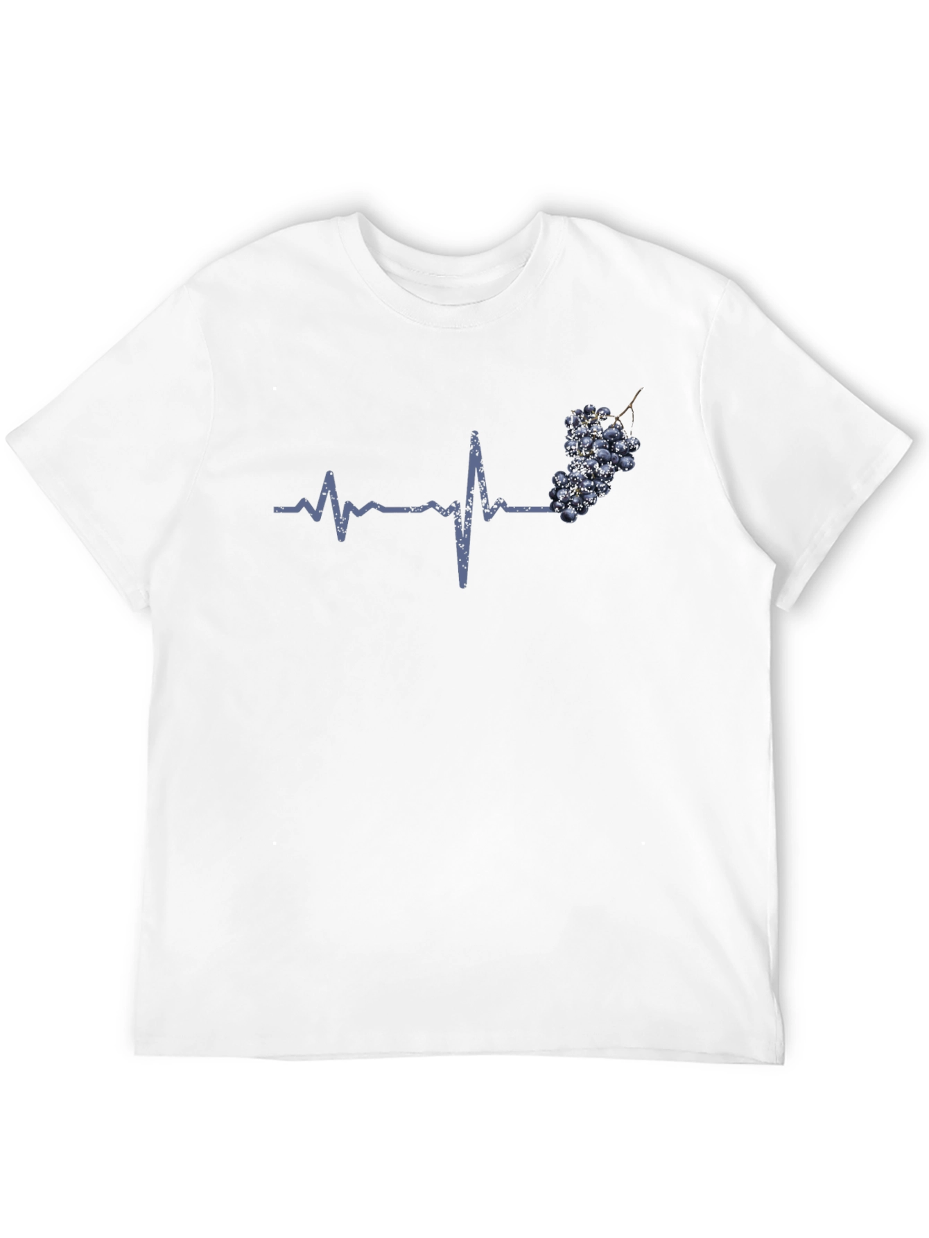 Grape Heartbeat T-Shirt - Wine Lover Tee