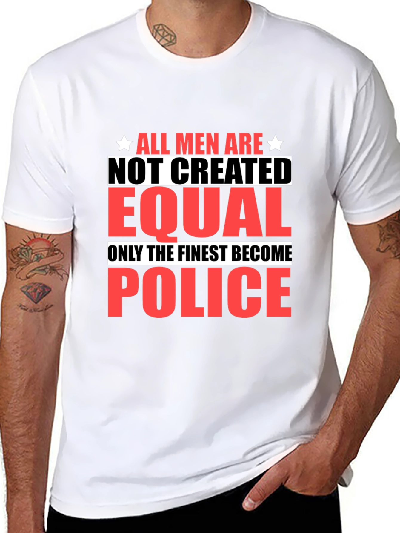 All Men Are Not Created Equal Police T-Shirt