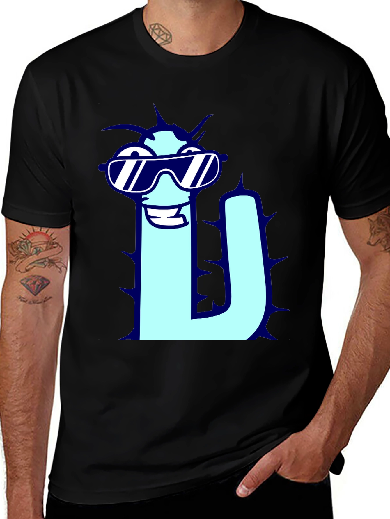 Cool Cactus T-Shirt - Funny Cartoon Tee