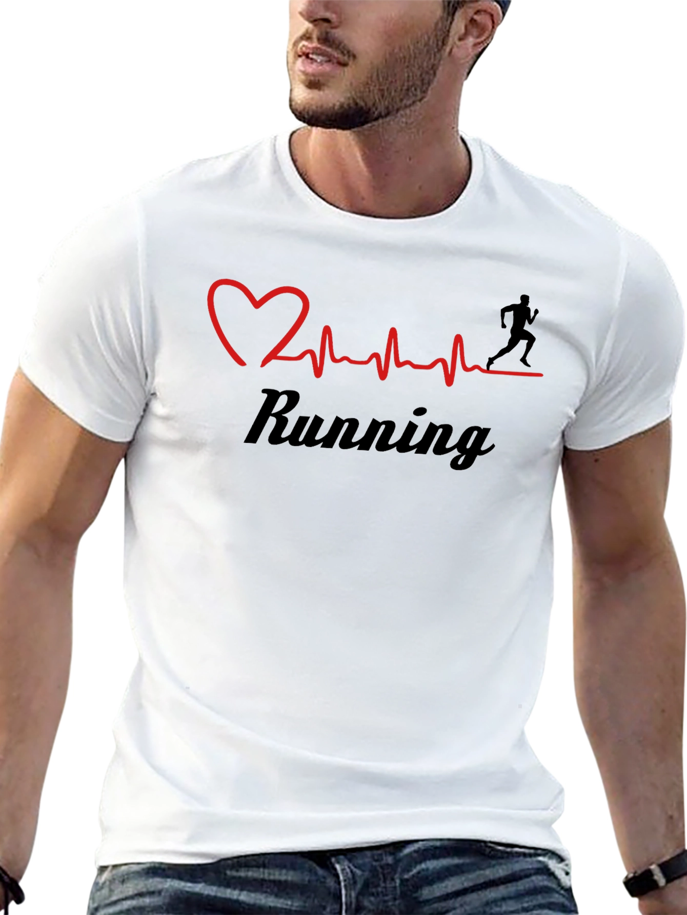 Running Heartbeat Graphic Tee