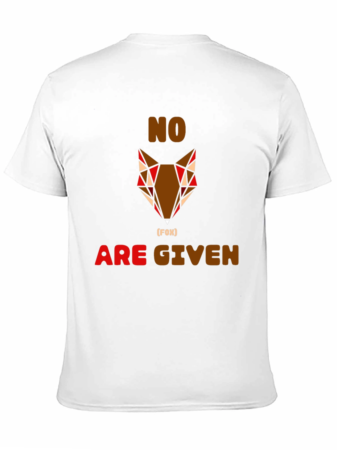 No Fox Given Graphic Tee - Mens Casual Shirt