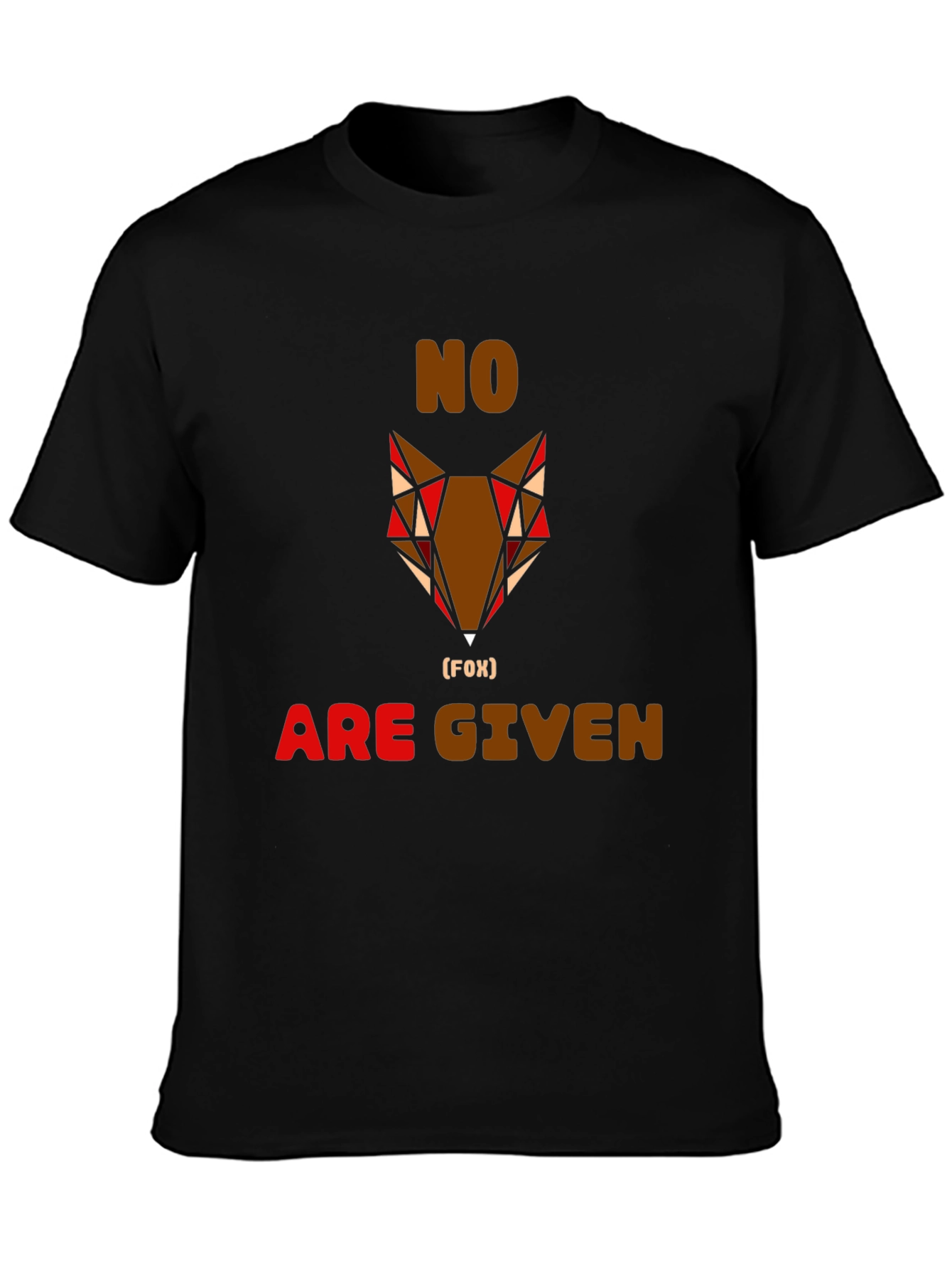 No Fox Given Graphic Tee - Mens Casual Shirt