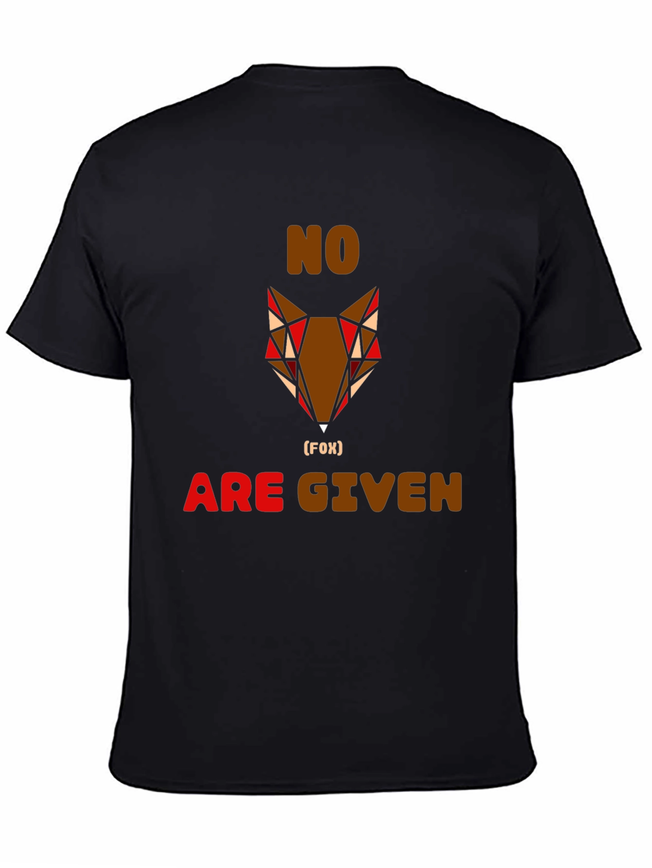 No Fox Given Graphic Tee - Mens Casual Shirt