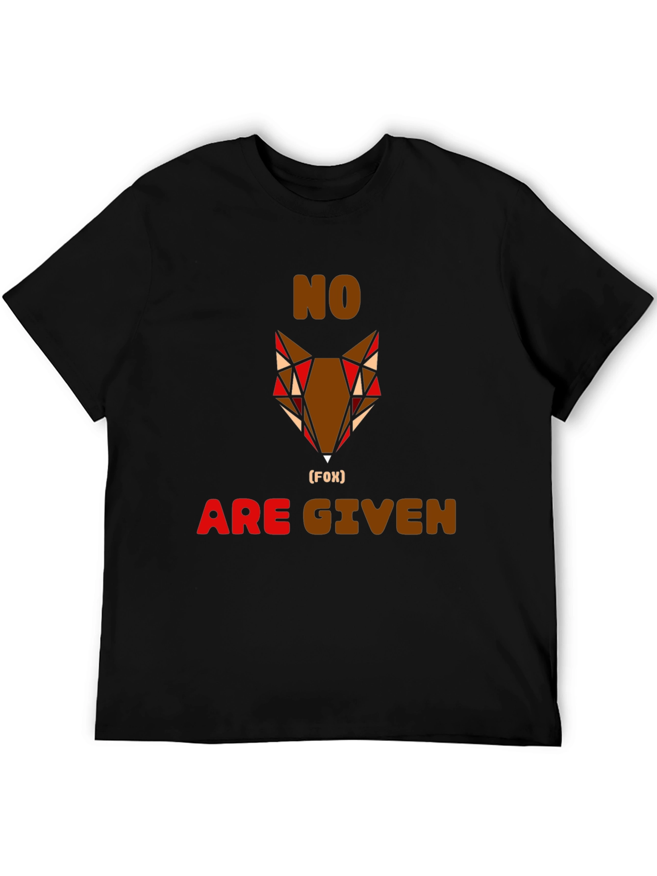 No Fox Given Graphic Tee - Mens Casual Shirt