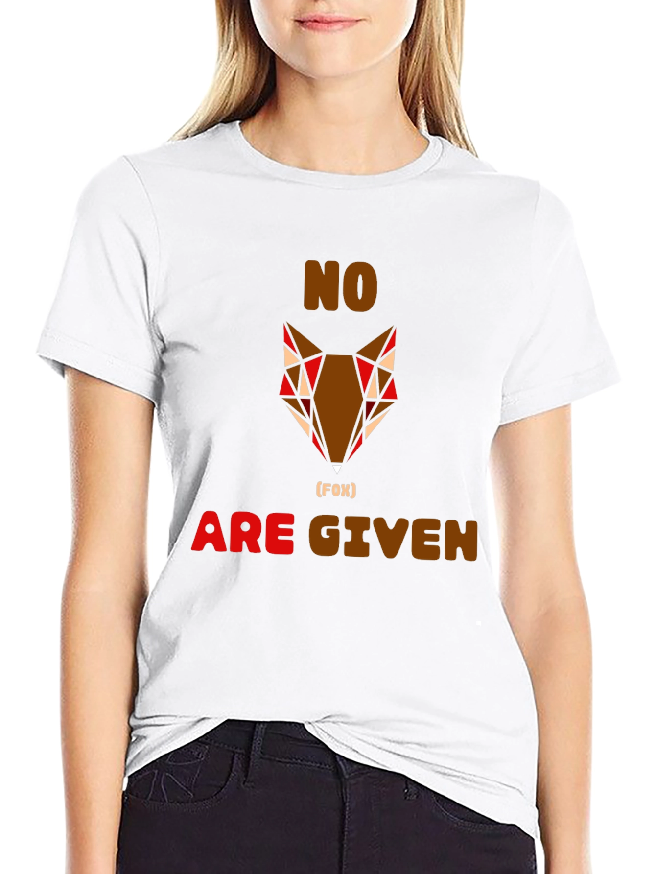No Fox Given Graphic Tee - Mens Casual Shirt