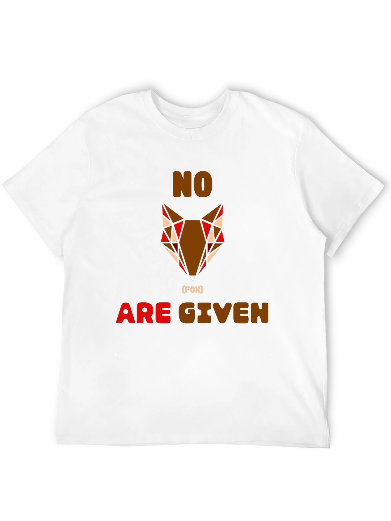No Fox Given Graphic Tee - Mens Casual Shirt