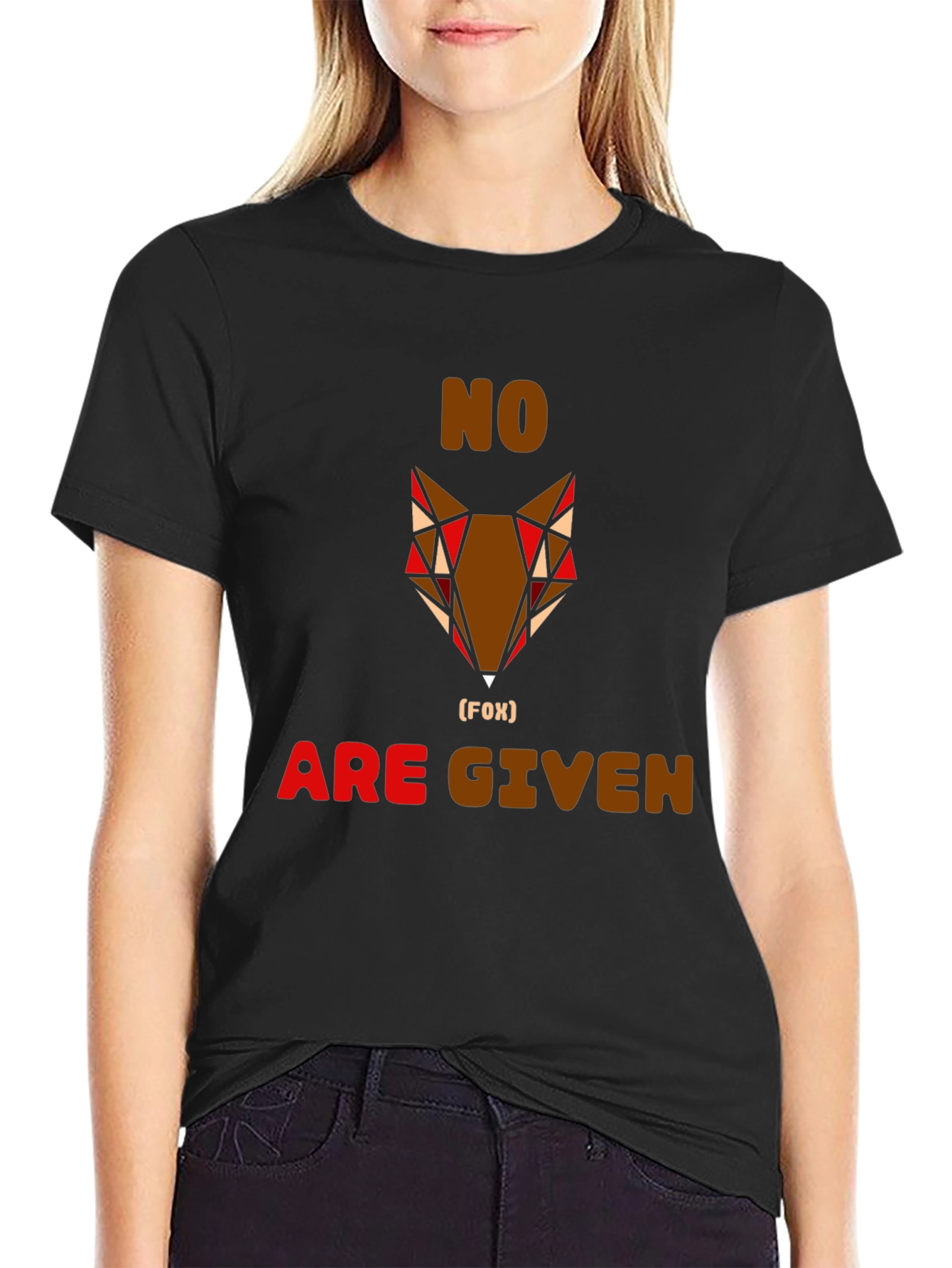 No Fox Given Graphic Tee - Mens Casual Shirt