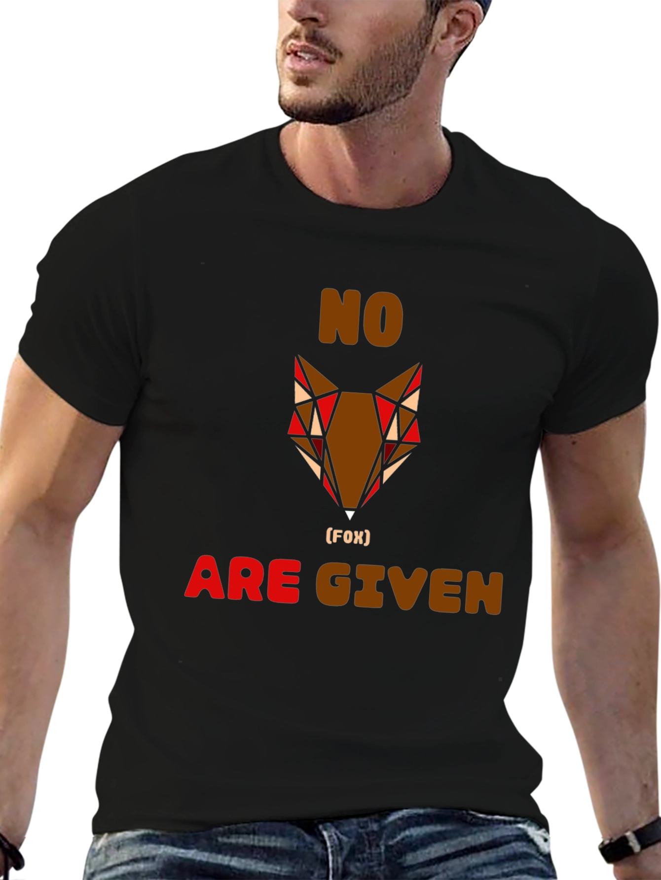 No Fox Given Graphic Tee - Mens Casual Shirt