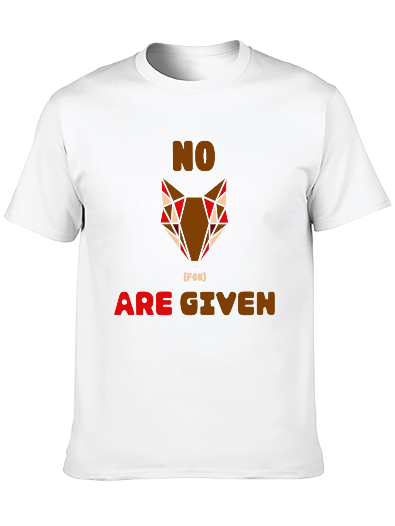 No Fox Given Graphic Tee - Mens Casual Shirt