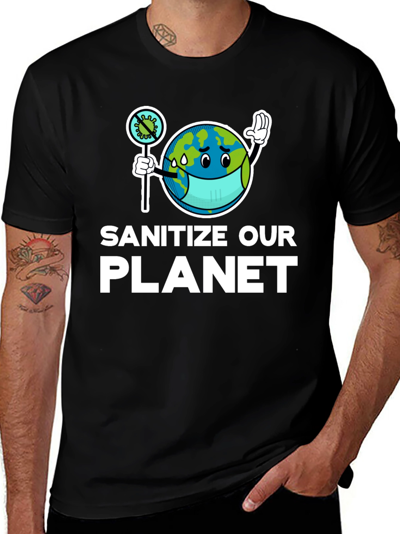 Sanitize Our Planet Graphic Tee
