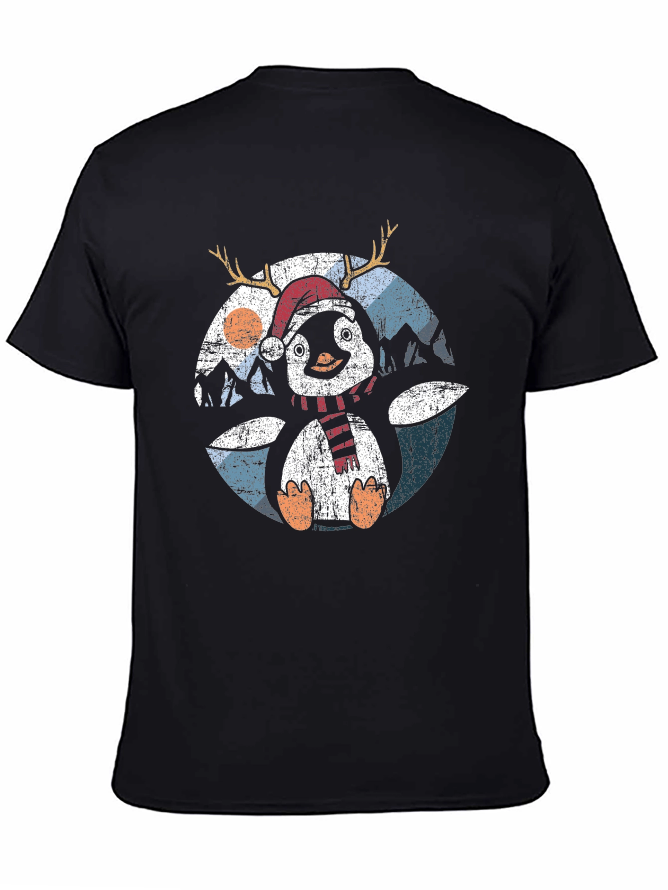 Penguin Holiday Tee: Christmas Antler T-Shirt