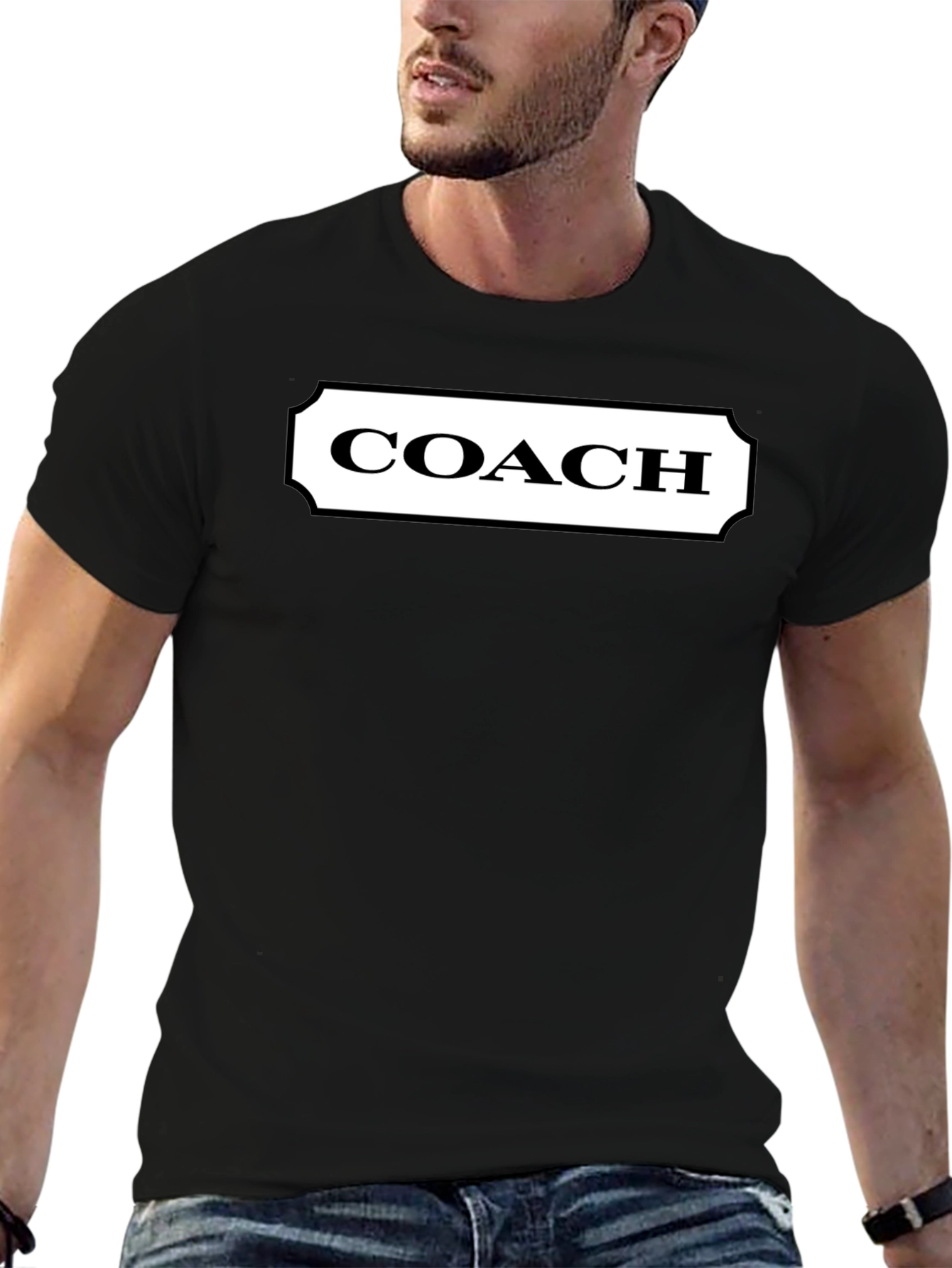 Coach Logo Black T-Shirt - Stylish & Comfortable