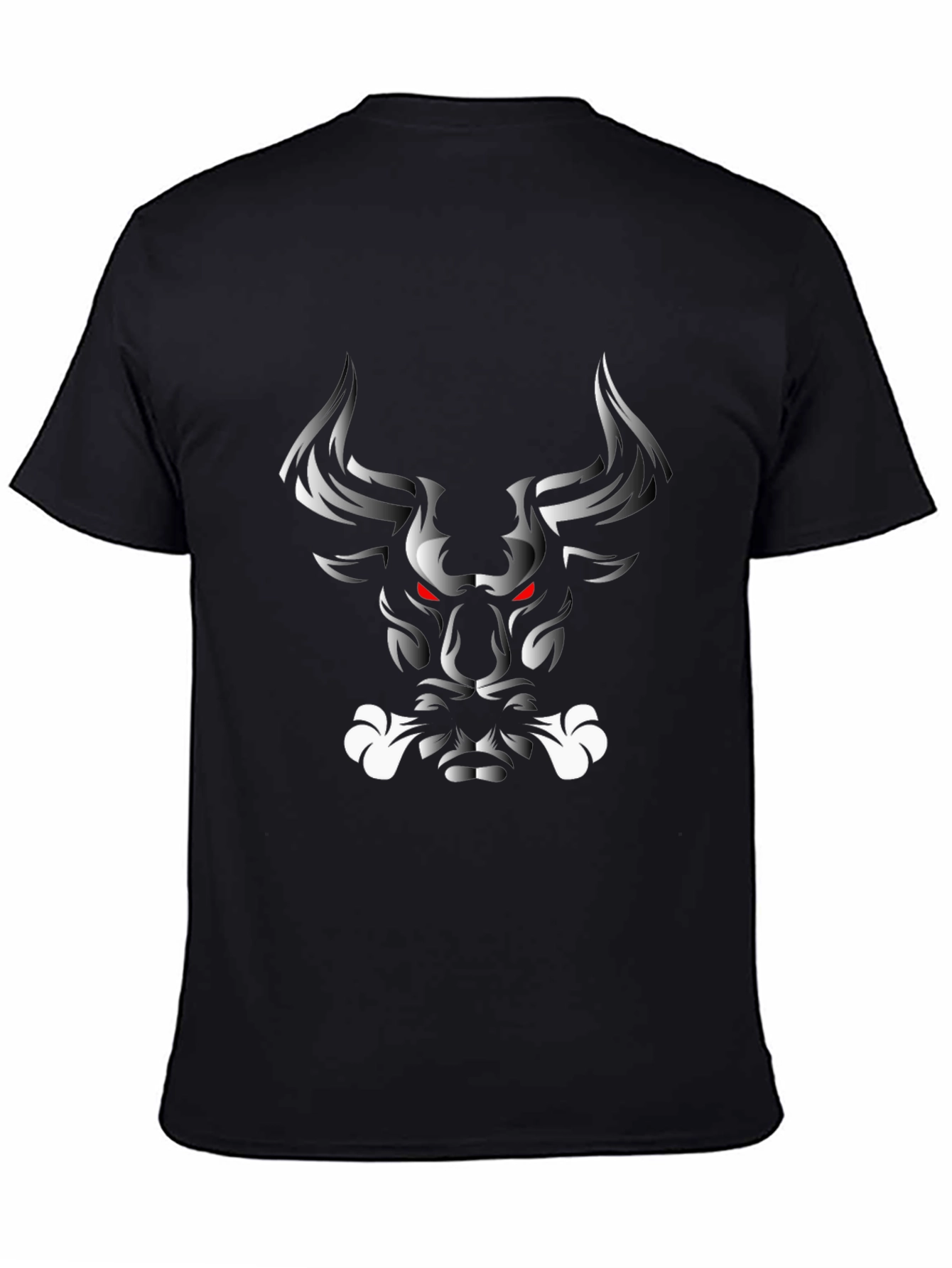Mens Graphic Tee - Bull Design