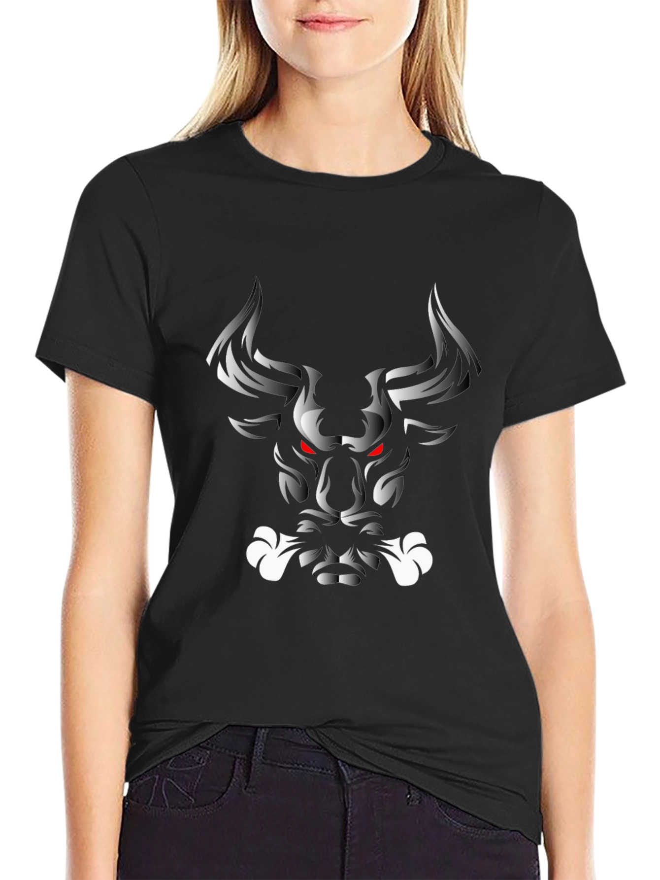 Mens Graphic Tee - Bull Design