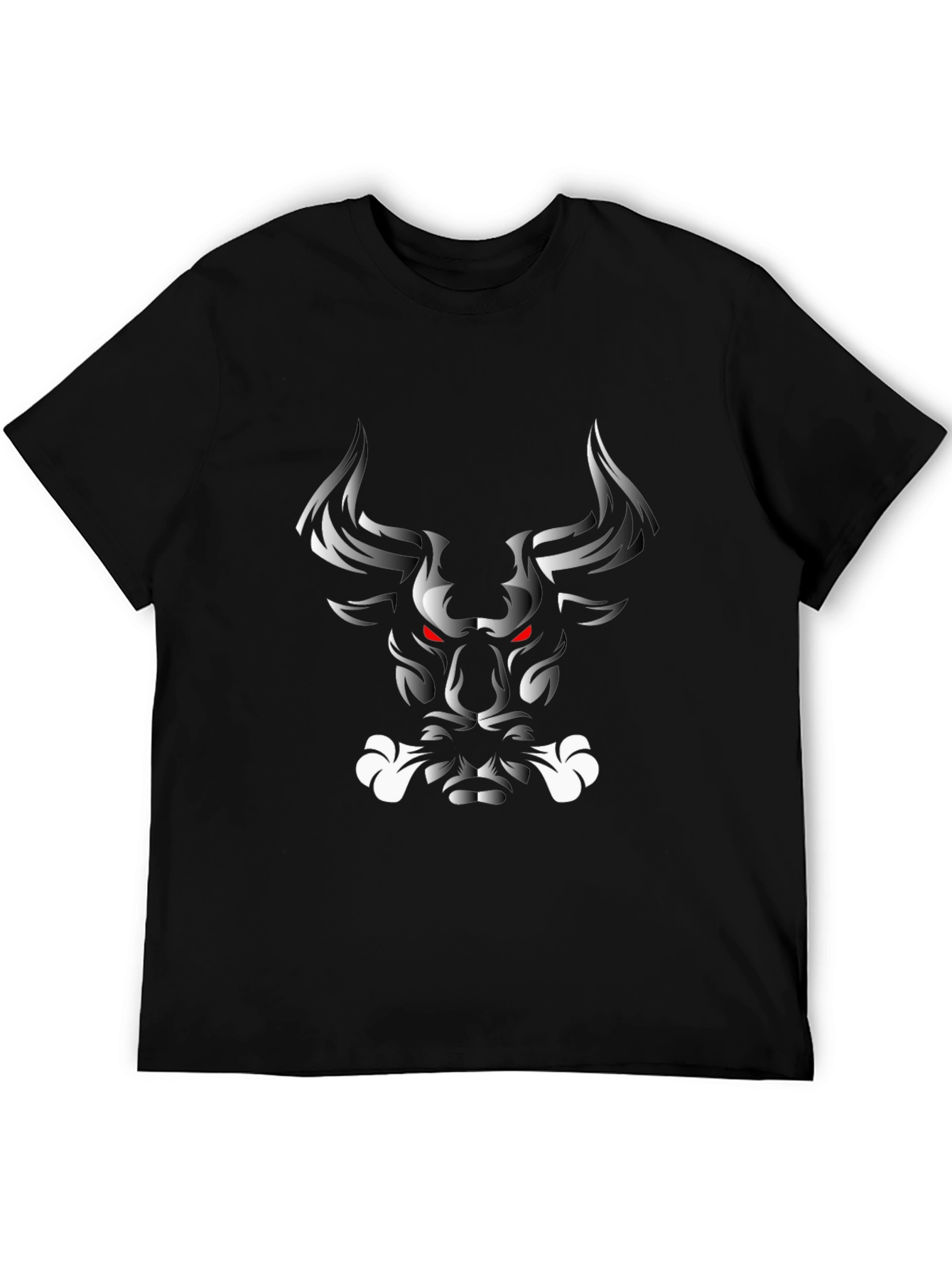 Mens Graphic Tee - Bull Design