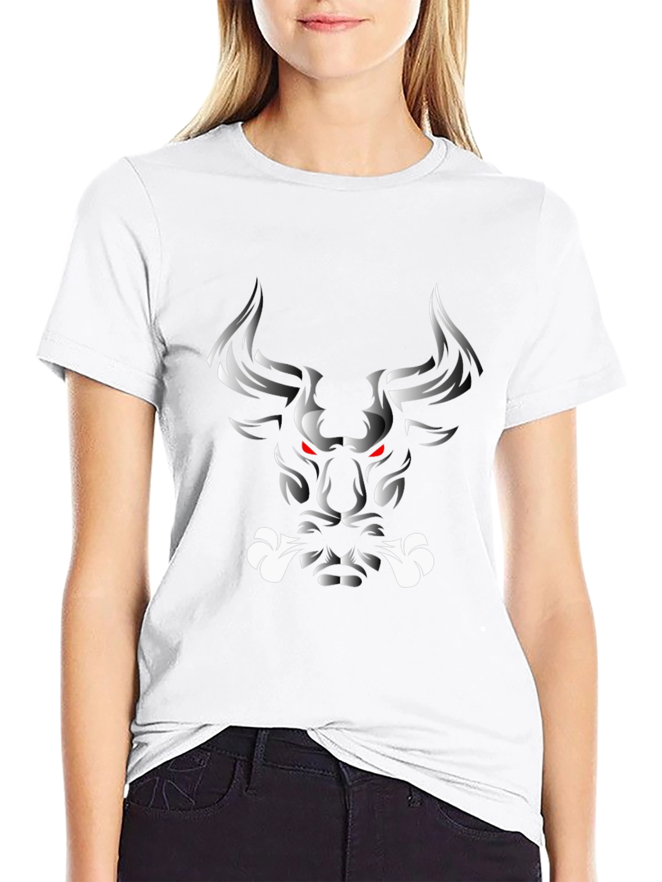 Mens Graphic Tee - Bull Design