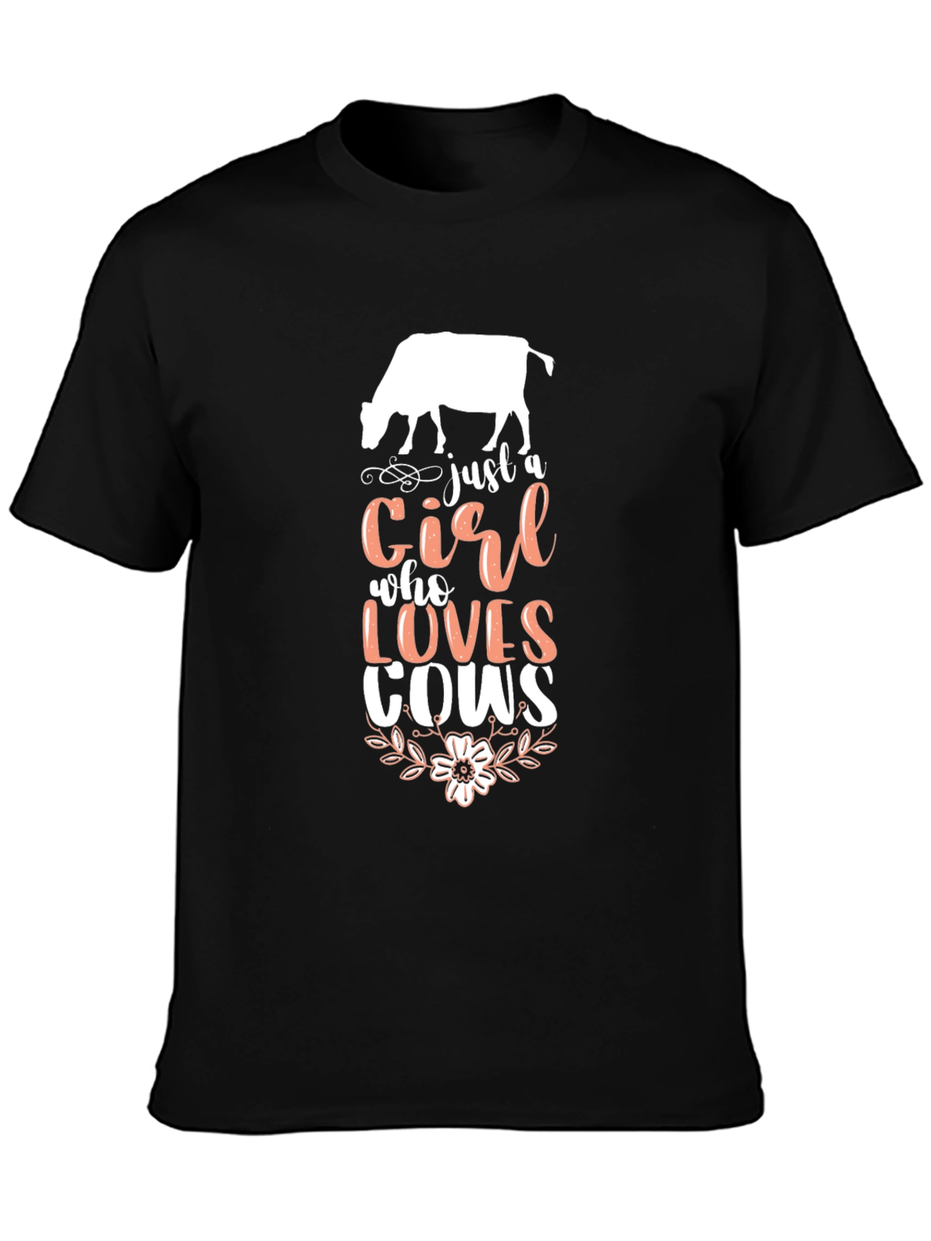 Just A Girl Who Loves Cows Graphic Tee