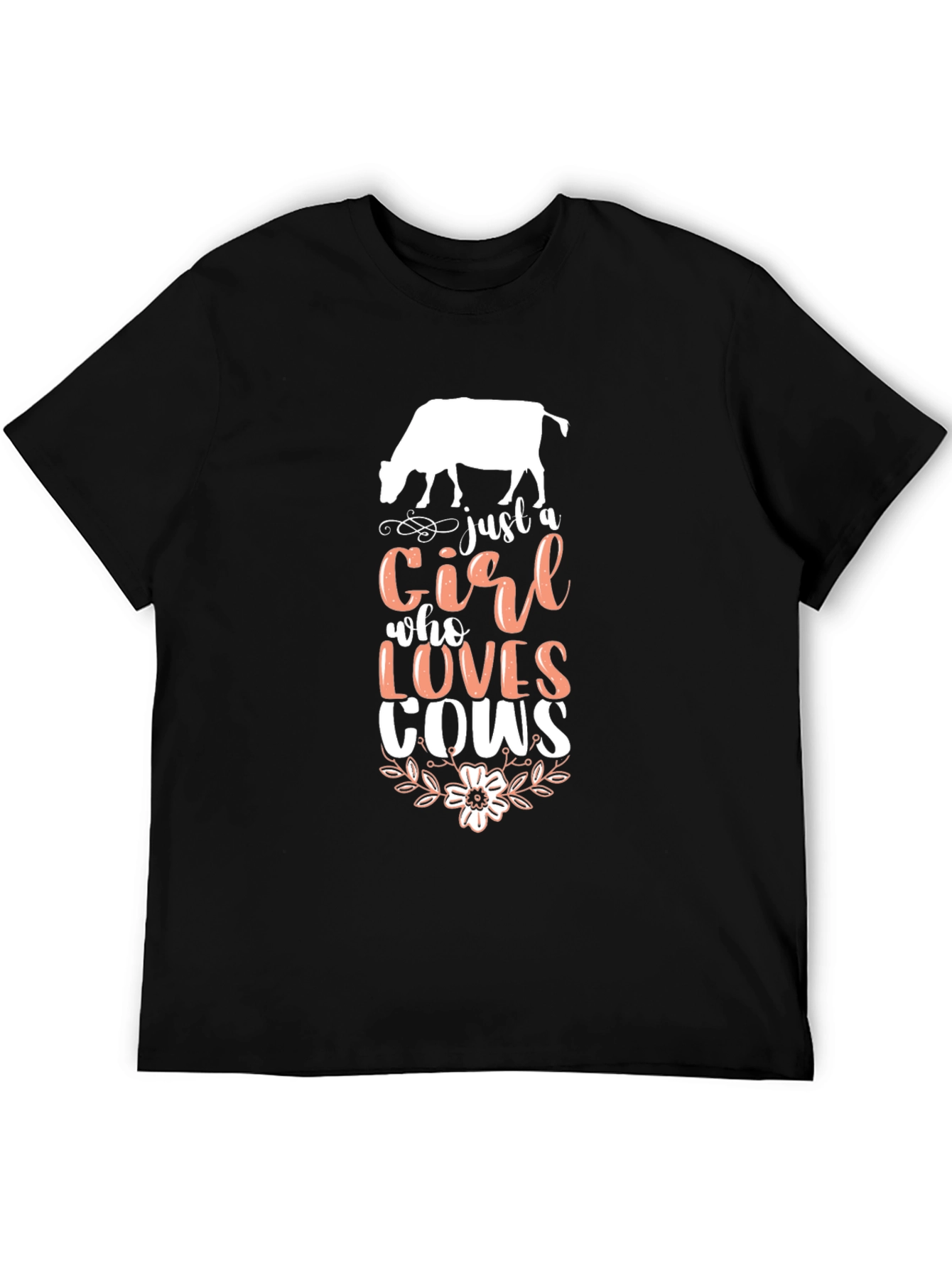 Just A Girl Who Loves Cows Graphic Tee
