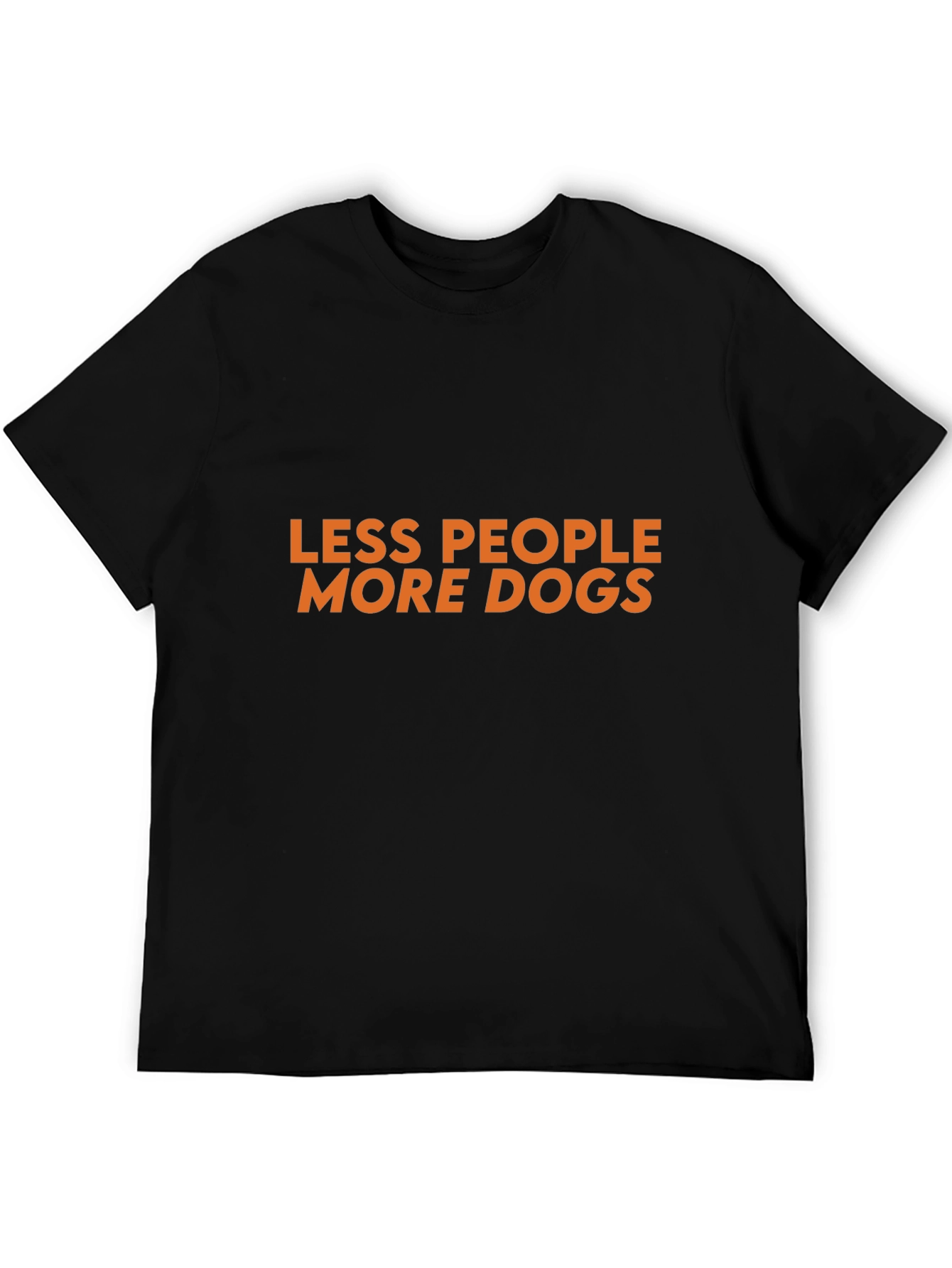 Less People More Dogs Graphic T-Shirt