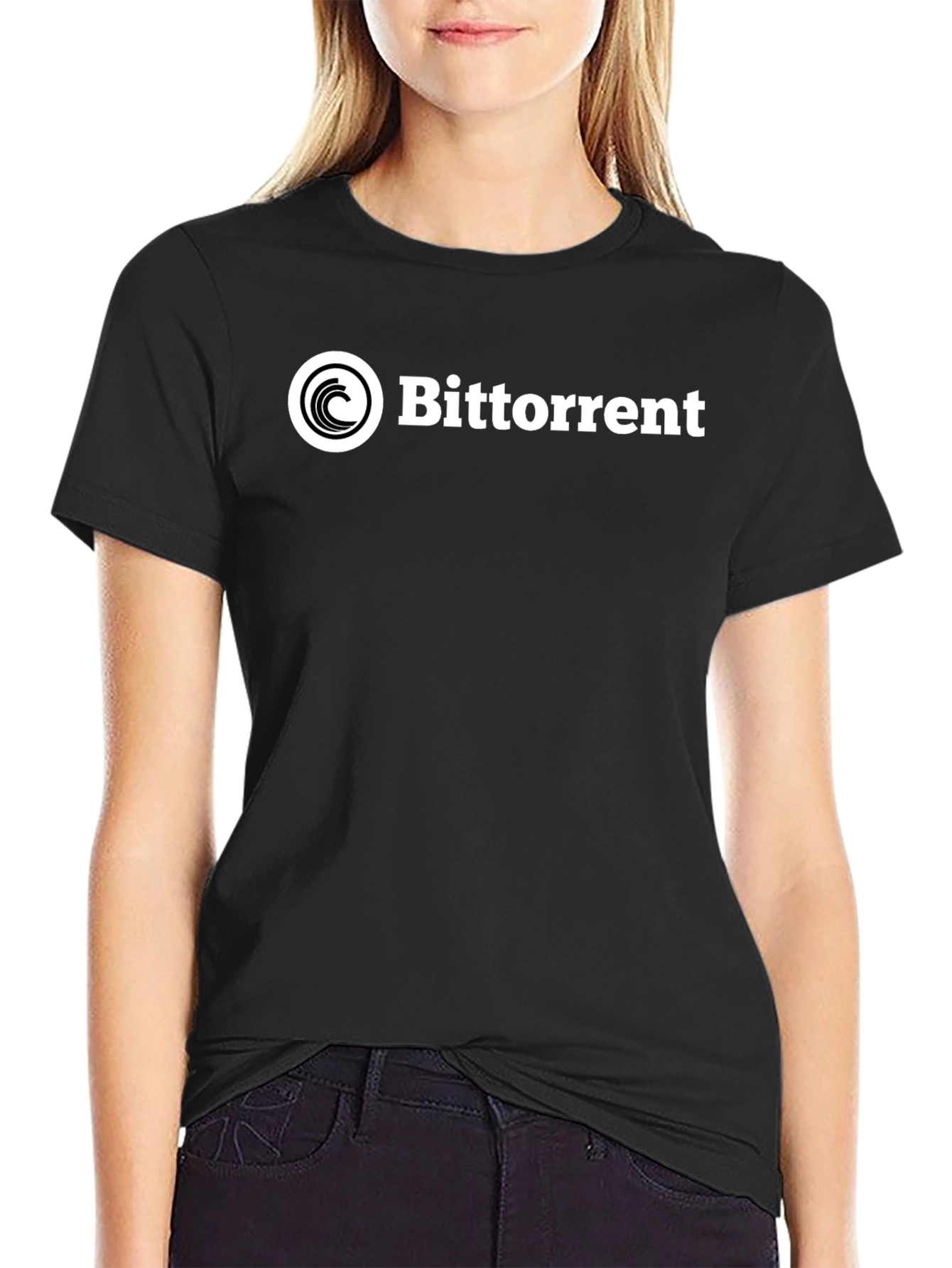 BitTorrent Logo Black T-Shirt - Casual Wear