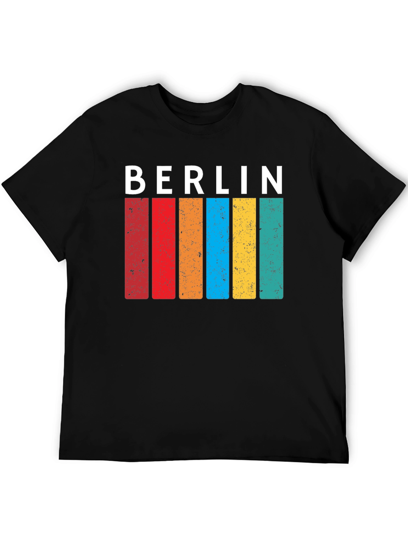 Berlin Retro Stripe T-Shirt - Classic Graphic Tee