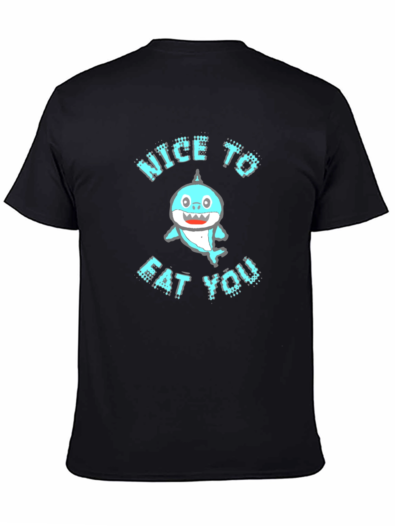 Funny Shark Nice to Eat You Graphic Tee