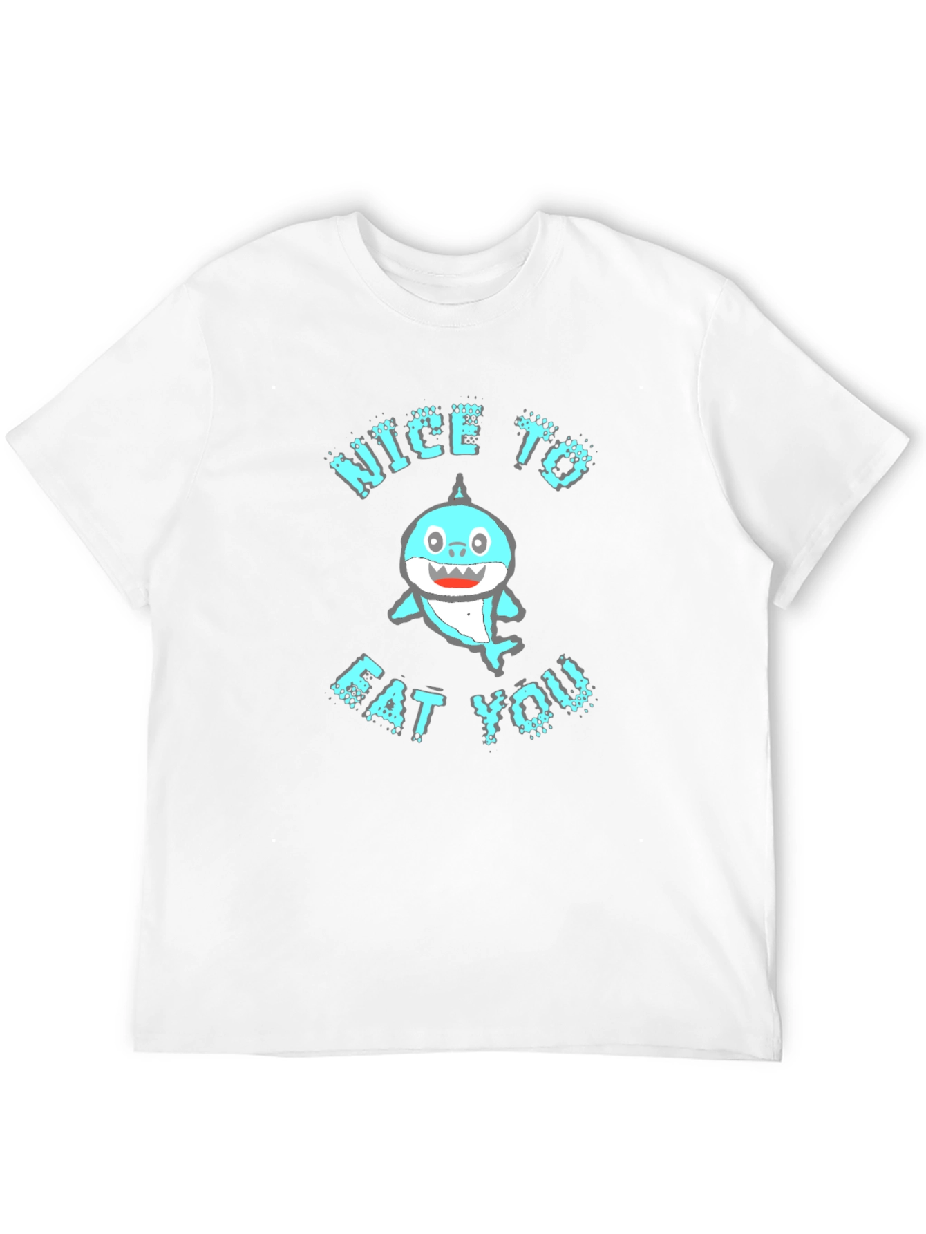 Funny Shark Nice to Eat You Graphic Tee