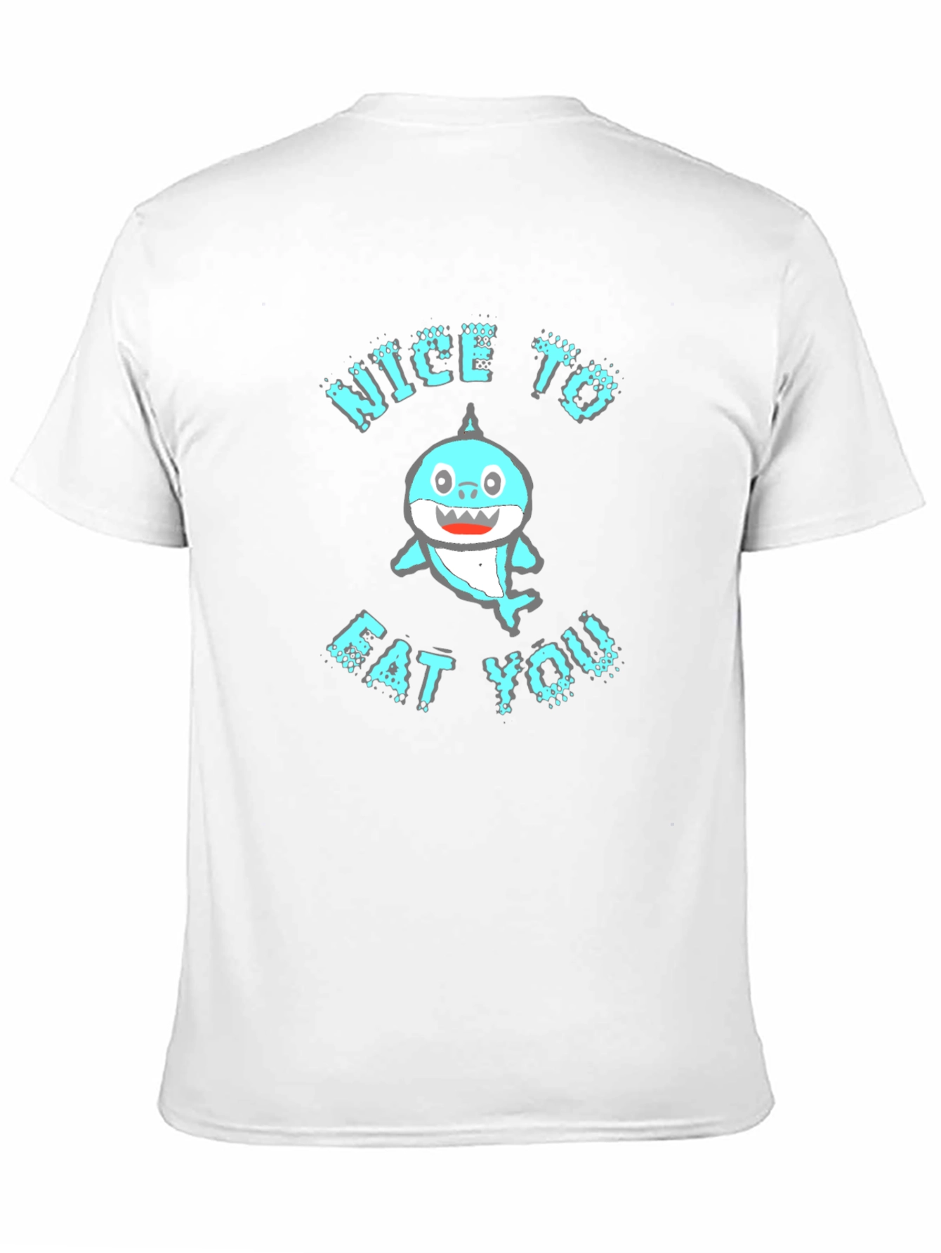Funny Shark Nice to Eat You Graphic Tee
