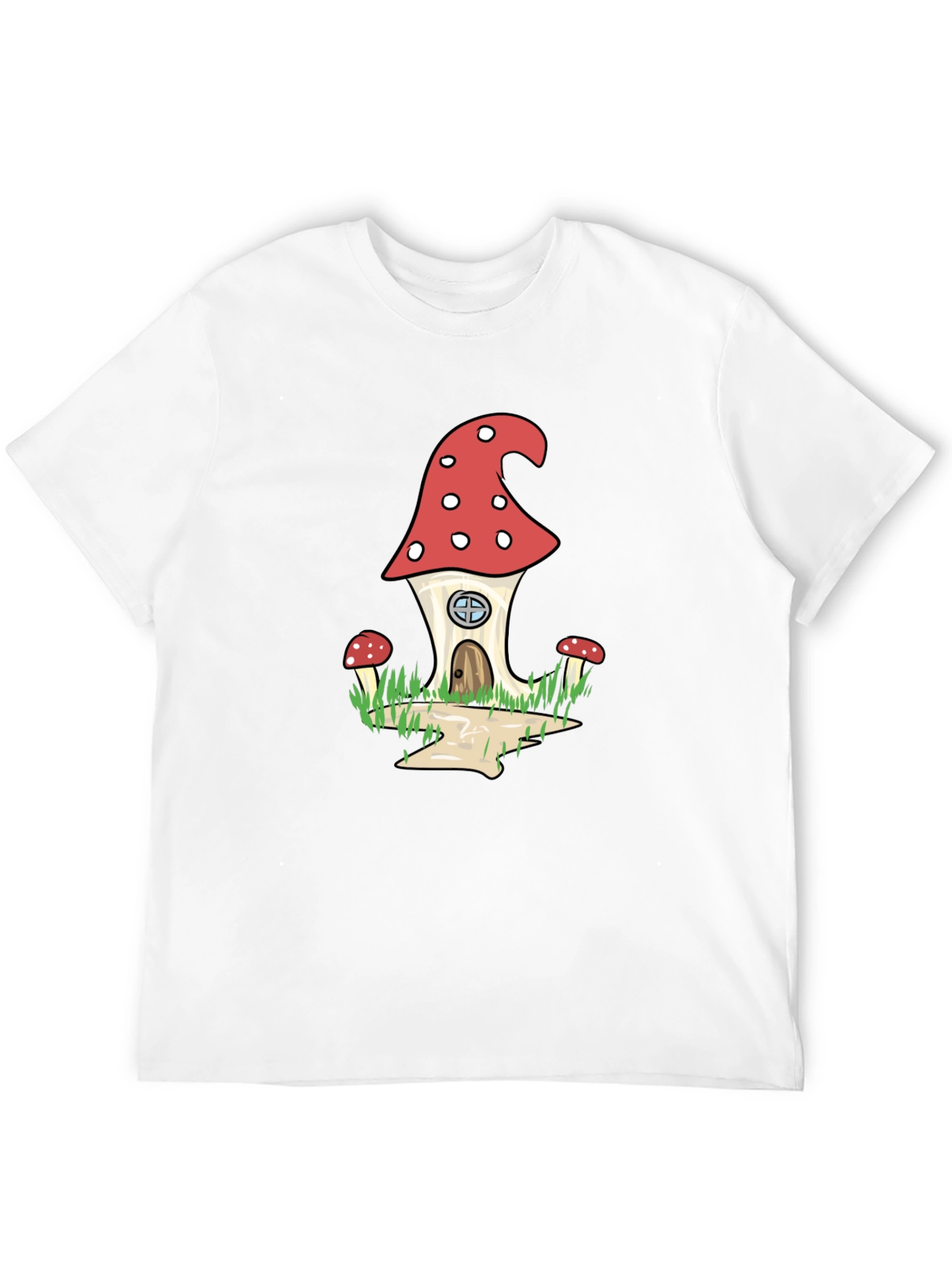 Whimsical Mushroom House Graphic Tee
