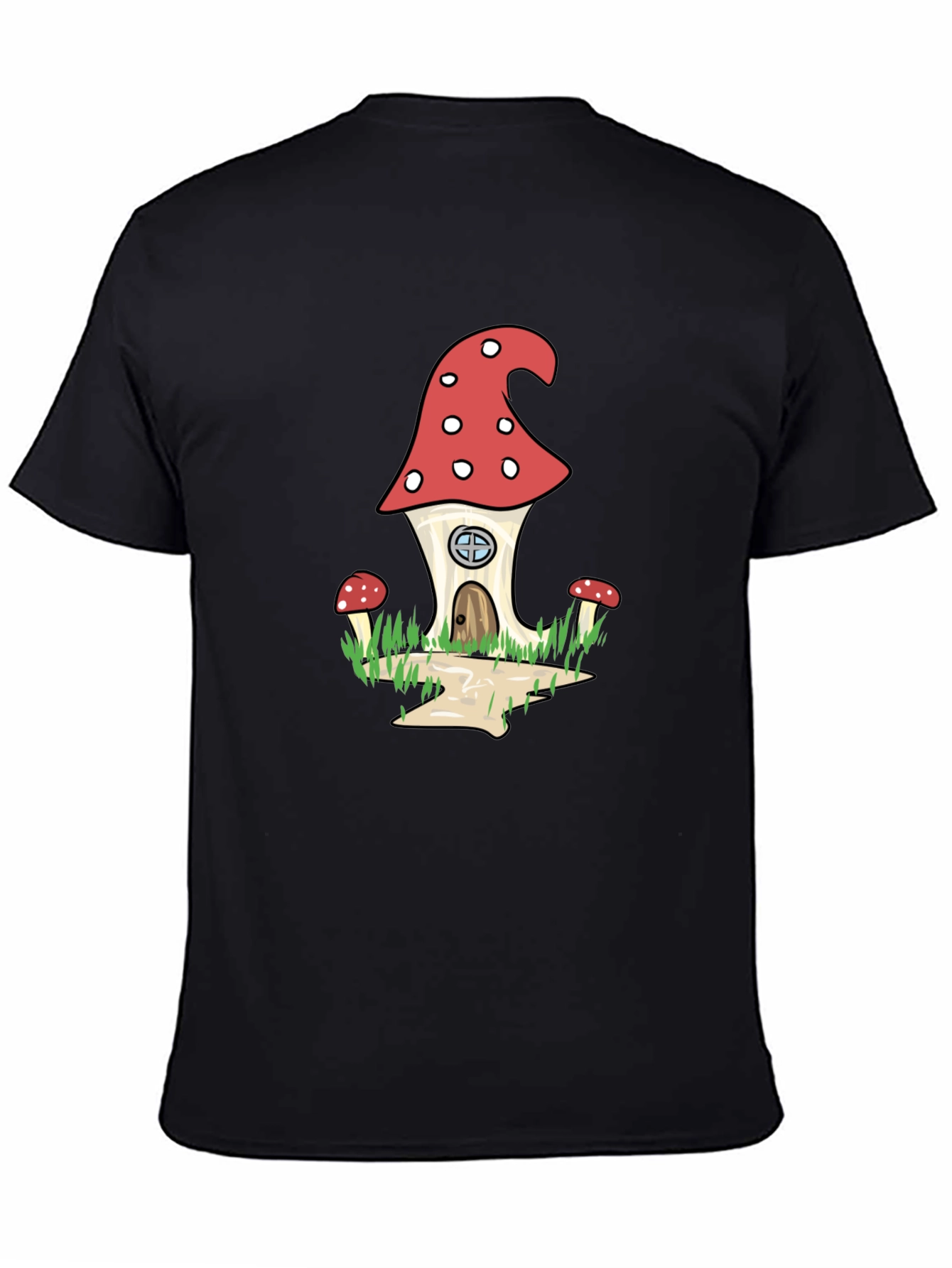 Whimsical Mushroom House Graphic Tee