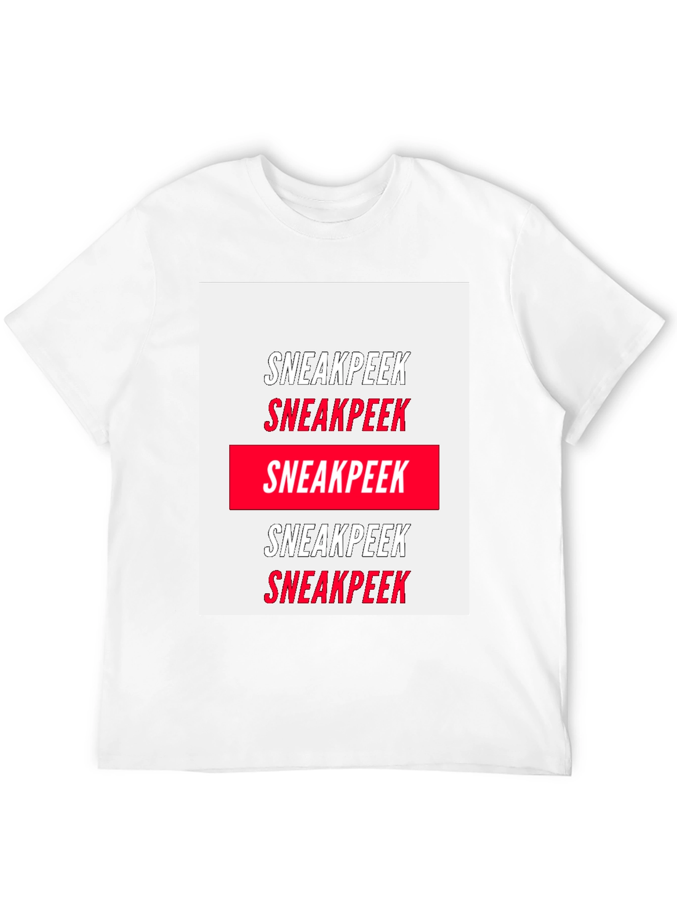 Sneakpeek Graphic Tee - Bold Statement Shirt