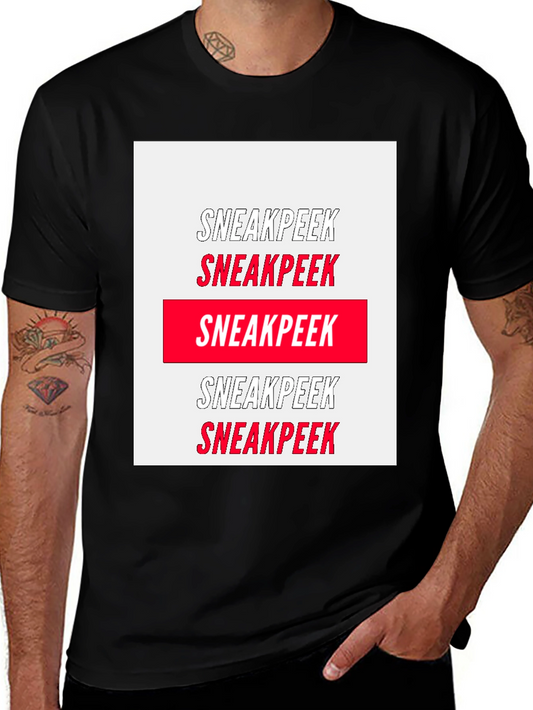 Sneakpeek Graphic Tee - Bold Statement Shirt